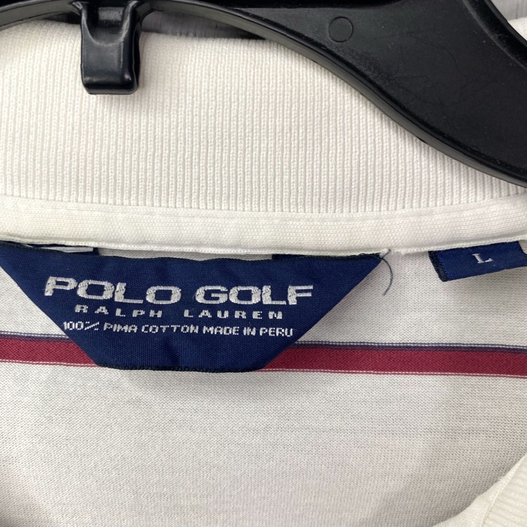 Ralph Lauren Ralph Lauren Polo Golf Shirt Men L Red White Stripe Multicolor Cotton Pima Knit Logo Short Sleeve Collared Button Regular Size US L / EU 52-54 / 3 - 2 Thumbnail