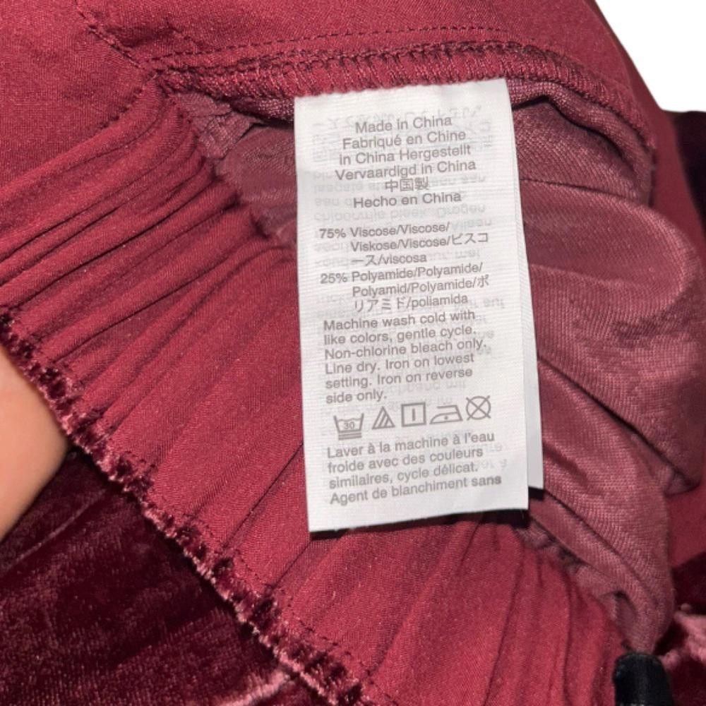 Madewell Madewell l Velvet Tapered Pleat Pull On Pants XS Size 26" / US 2 / IT 38 - 9 Thumbnail