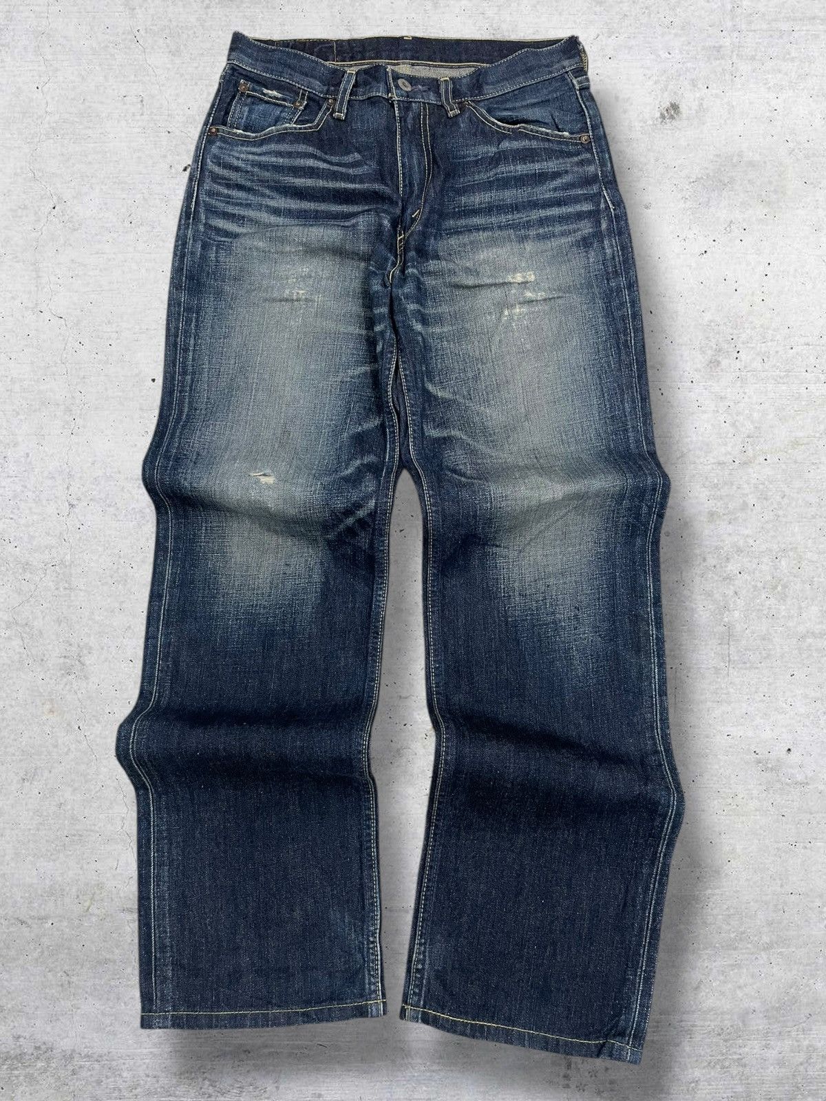 Levi's Vintage Clothing VINTAGE 502 LEVIS USA DESIGNER 90S INDIGO DISTRESSED DENIM Size US 29 - 1 Thumbnail