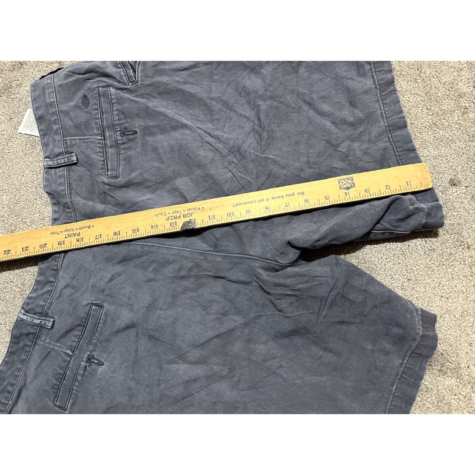 Dockers VINTAGE Dockers Men Shorts Bermuda 40 Blue Solid Flat Front Cotton Casual Mens Size US 40 / EU 56 - 5 Thumbnail