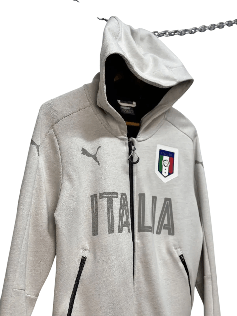 Nike Vintage Puma Italy Zip Hoodie Jersey Football Blockcore Size US S / EU 44-46 / 1 - 6 Thumbnail