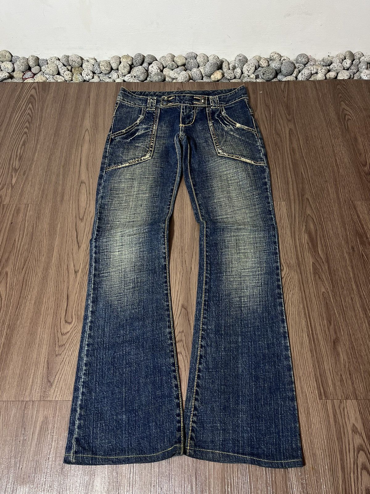 20471120 × If Six Was Nine × Japanese Brand The Bonaventure Vintage fatigue flare mudwash jeans Size US 30 / EU 46 - 5 Thumbnail
