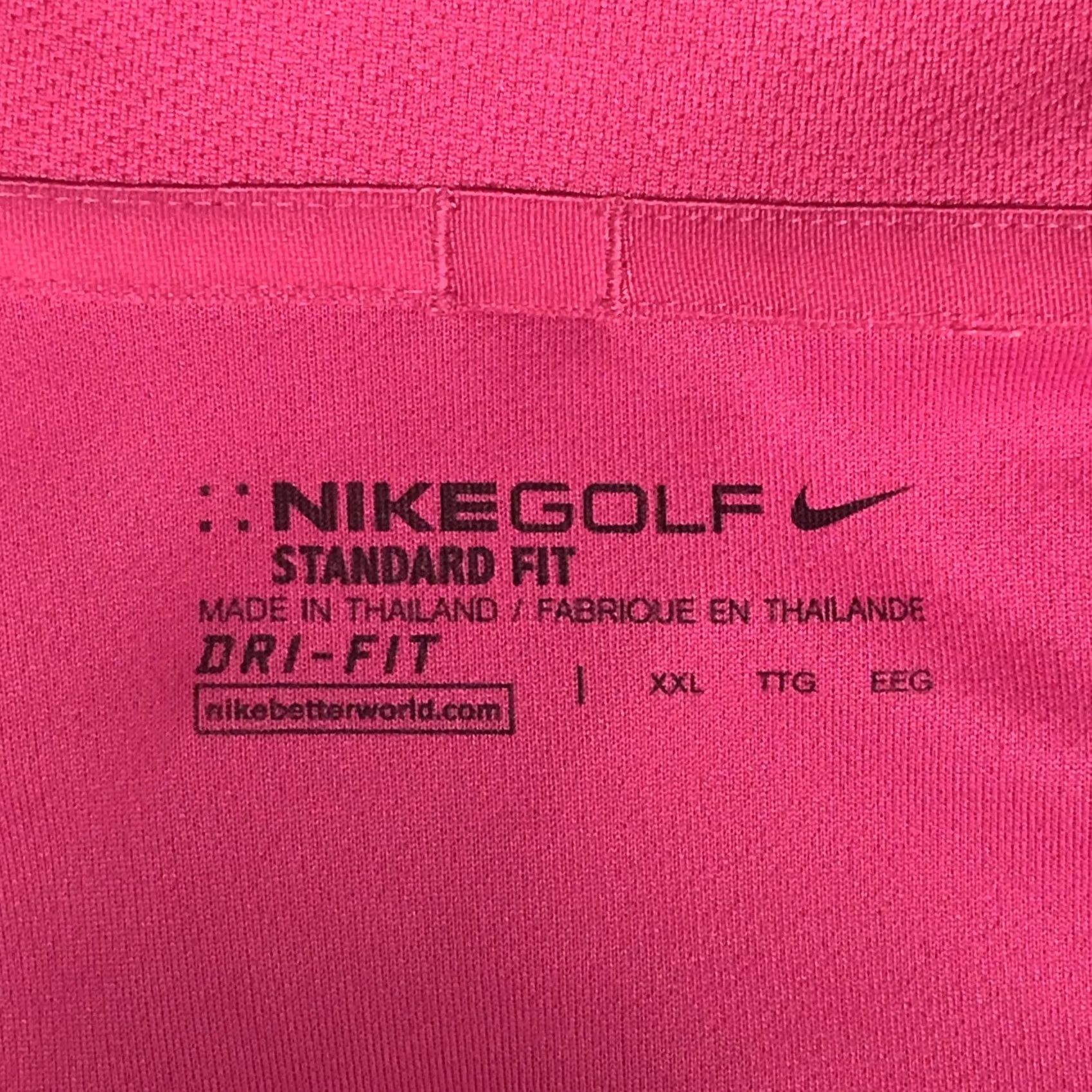 Nike Nike Dri-FIT Polo Shirt Golf Colorblock Shirt XXL Men Pink/Cool Gray Regular Fit Short Sleeve Size US XXL / EU 58 / 5 - 3 Thumbnail
