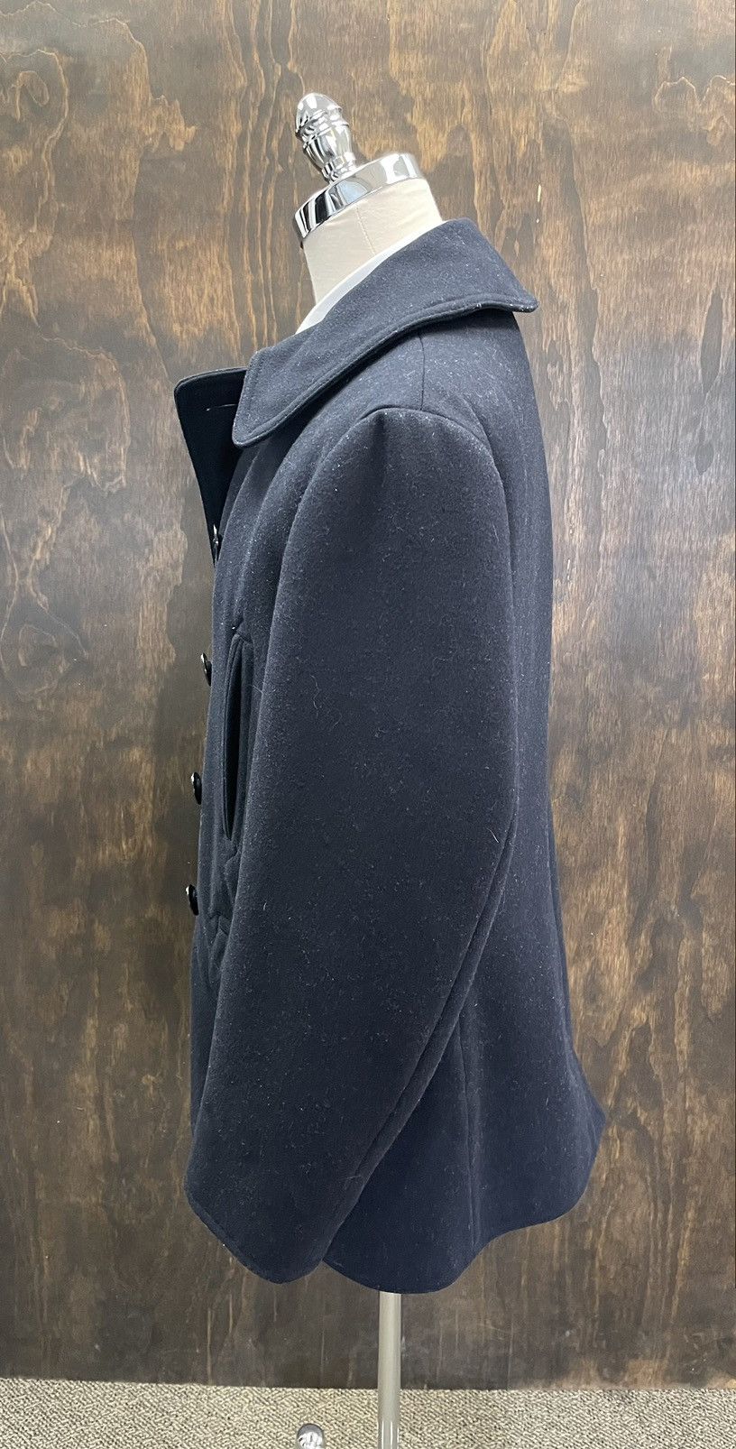 RRL Ralph Lauren Melton Wool Peacoat Size US XL / EU 56 / 4 - 5 Thumbnail