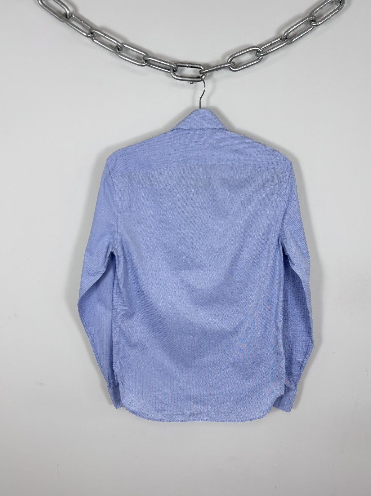 Boggi Boggi Milano Men’s Slim Fit Royal Oxford Button Up Shirt Size US S / EU 44-46 / 1 - 15 Thumbnail