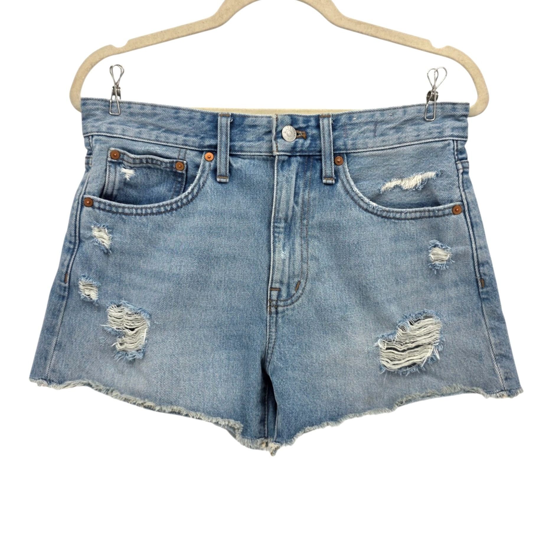 Madewell Madewell Womens 26 Shorts Relaxed Denim Shorts High Rise Size 26" / US 2 / IT 38 - 8 Thumbnail