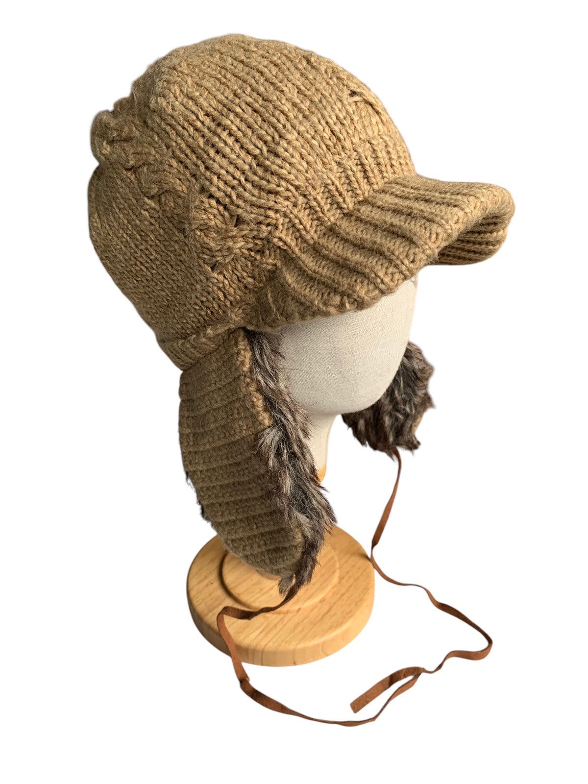 Japanese Brand × Kapital × Vintage Knitted Crochet Earflaps Winter Sessions Beanie Hats Size ONE SIZE - 2 Thumbnail