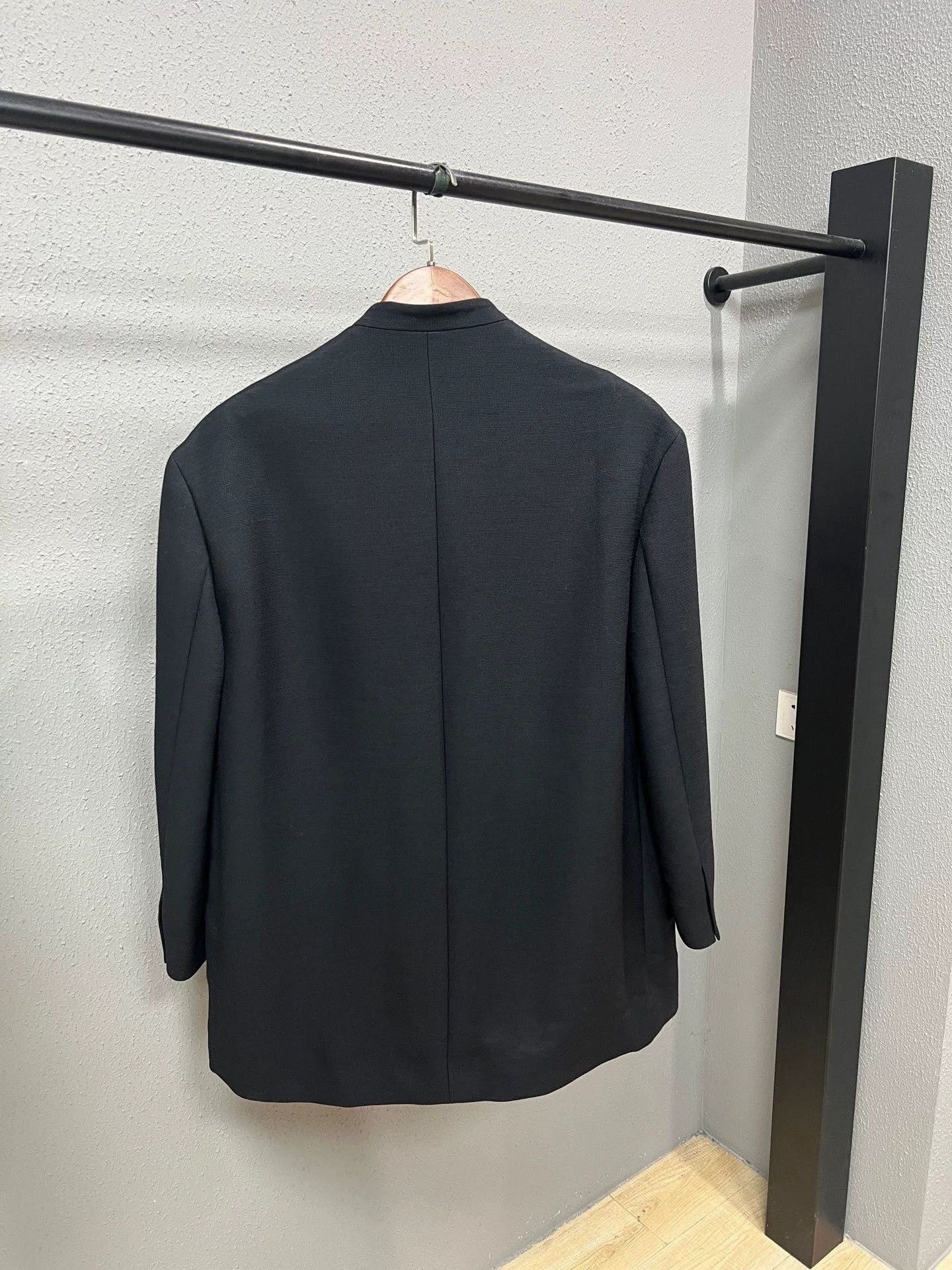 Acne Studios Acne Studios Black Oversized Collarless Blazer Size US M / EU 48-50 / 2 - 2 Thumbnail