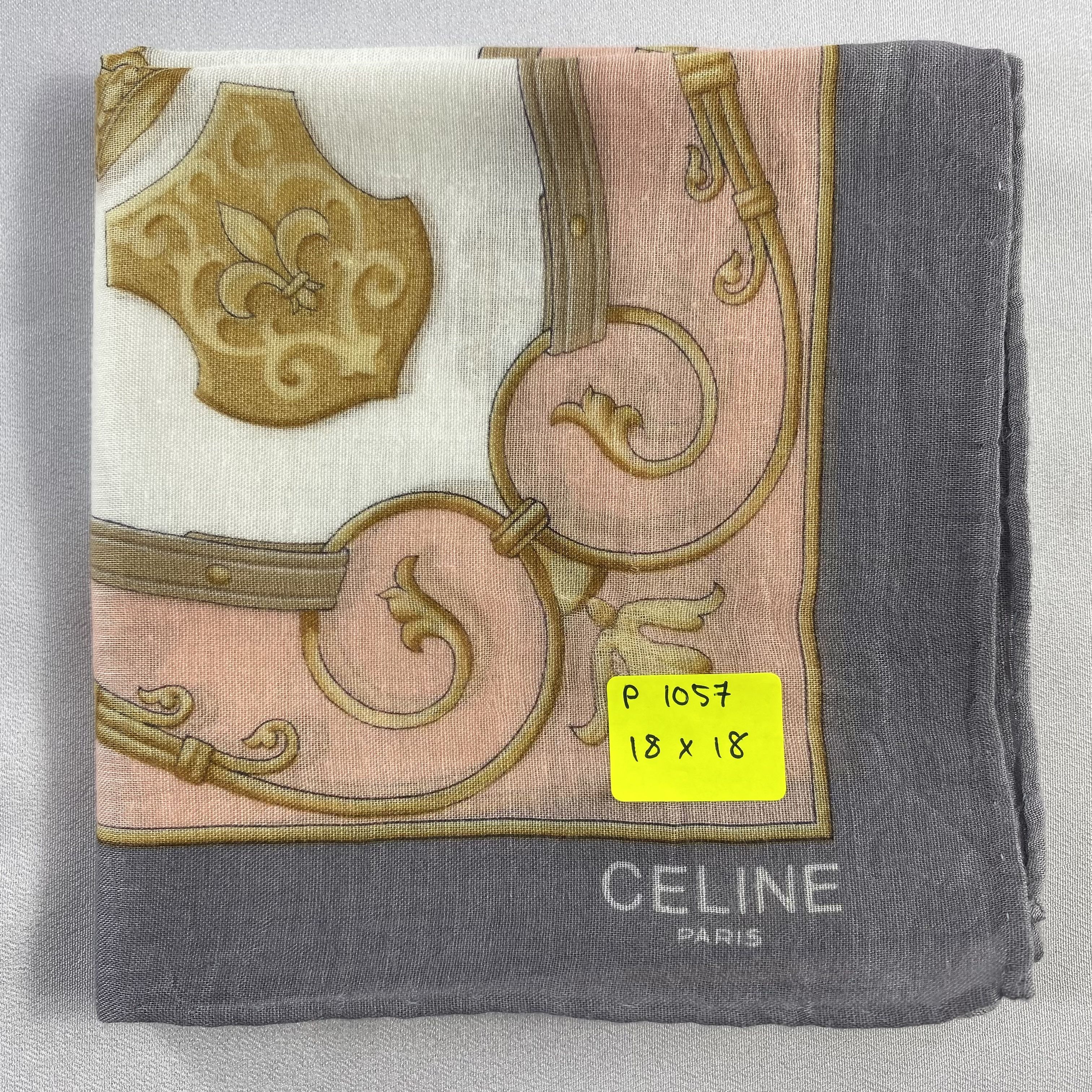 Celine × Vintage Celine Handkerchief / Neckerchief / Bandana-P1057 Size ONE SIZE - 5 Thumbnail