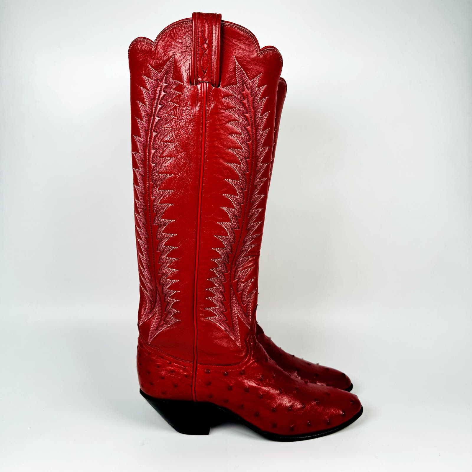 Bottes De Cow-boy Vintage Tony Lama En Cuir Armadillo Et Veau - Taille 10D - État Impeccable