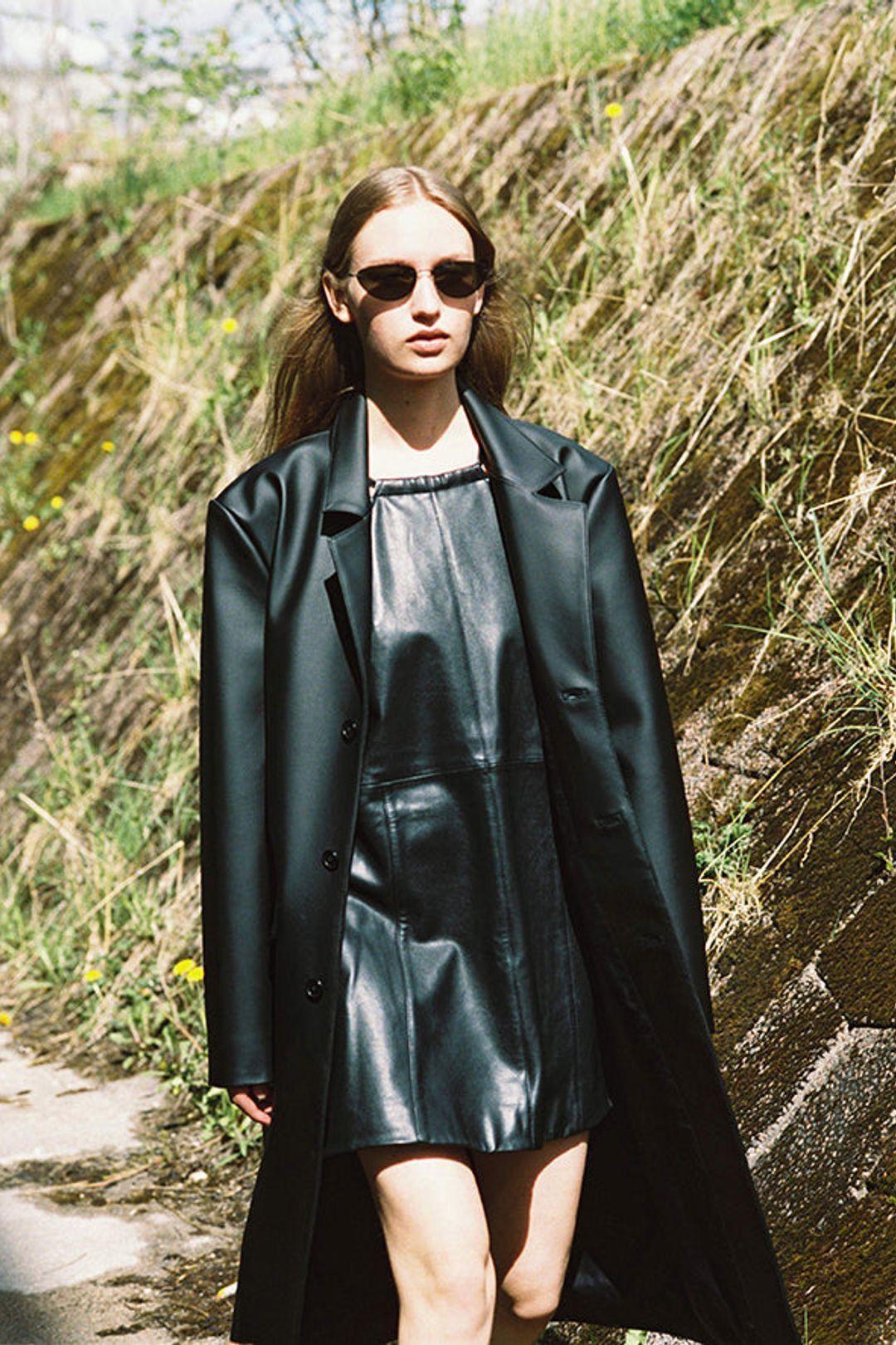 Deadwood !DS! FW23 Deadwood Vanian Cactus Black Leather Coat Size L / US 10 / IT 46 - 1 Thumbnail