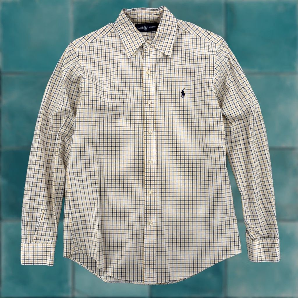Ralph Lauren Ralph Lauren Shirt Mens S Yellow Men Button Down Plaid Long Sleeve Classic Fit Size Size US S / EU 44-46 / 1 - 1 Thumbnail