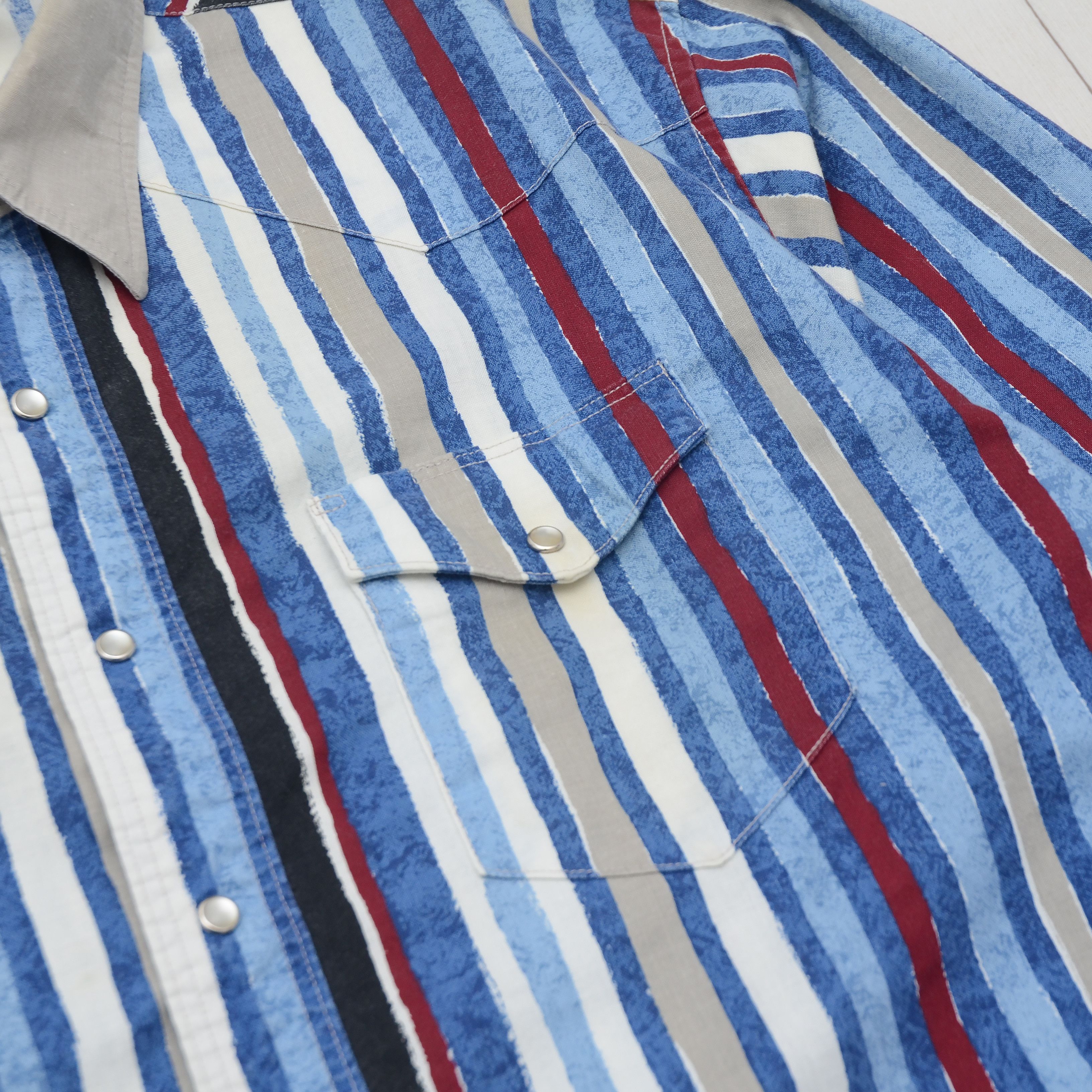 Vintage Vintage Express Rider Western Striped Shirt USA Cowboy Style Size US L / EU 52-54 / 3 - 6 Thumbnail
