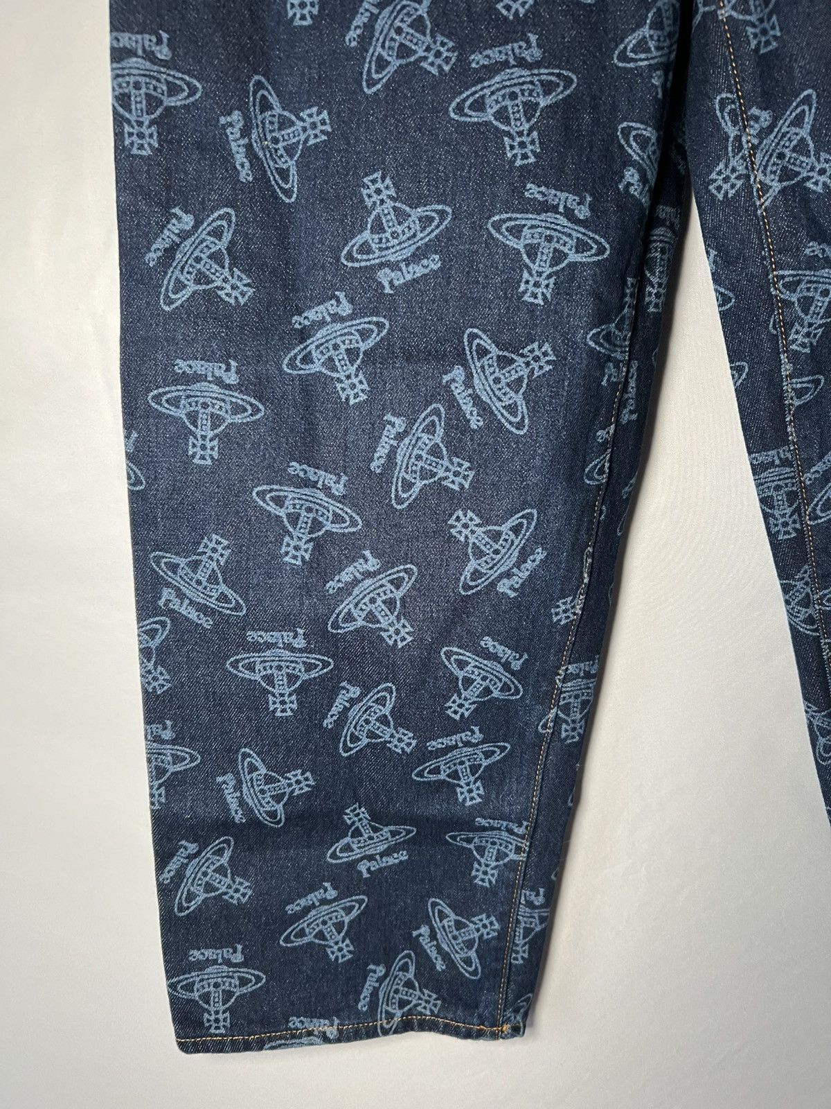 Palace × Vivienne Westwood Vivienne Westwood x Palace Logo Denim Jeans Size US 28 / EU 44 - 3 Thumbnail