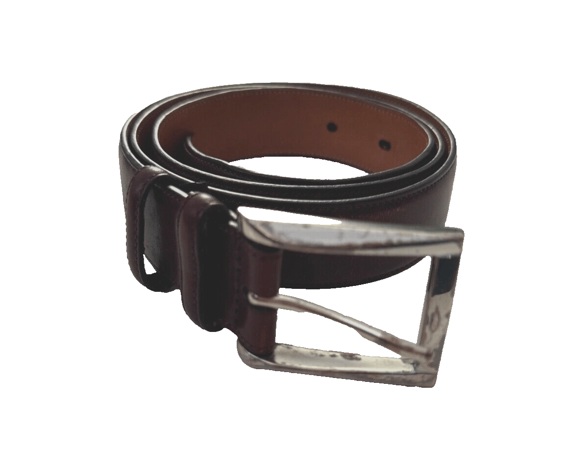 Trafalgar Trafalgar Leather Belt Mens 36 Cognac Metal Buckle Size 36 - 1 Thumbnail