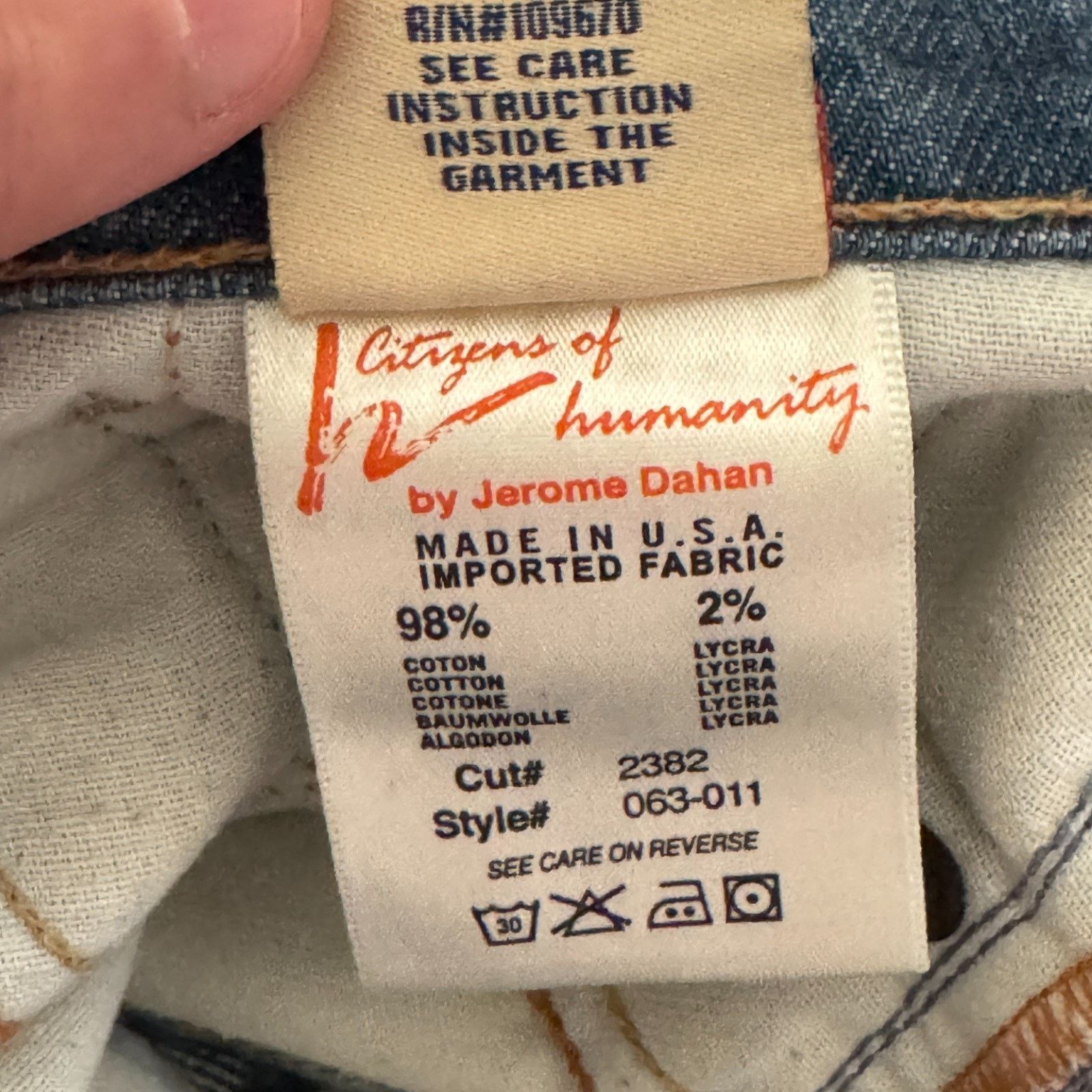 Citizens Of Humanity Citizens of Humanity Kelly Low Waist Cropped Jeans Size 29 Size 25" / US 0 / IT 36 - 14 Thumbnail