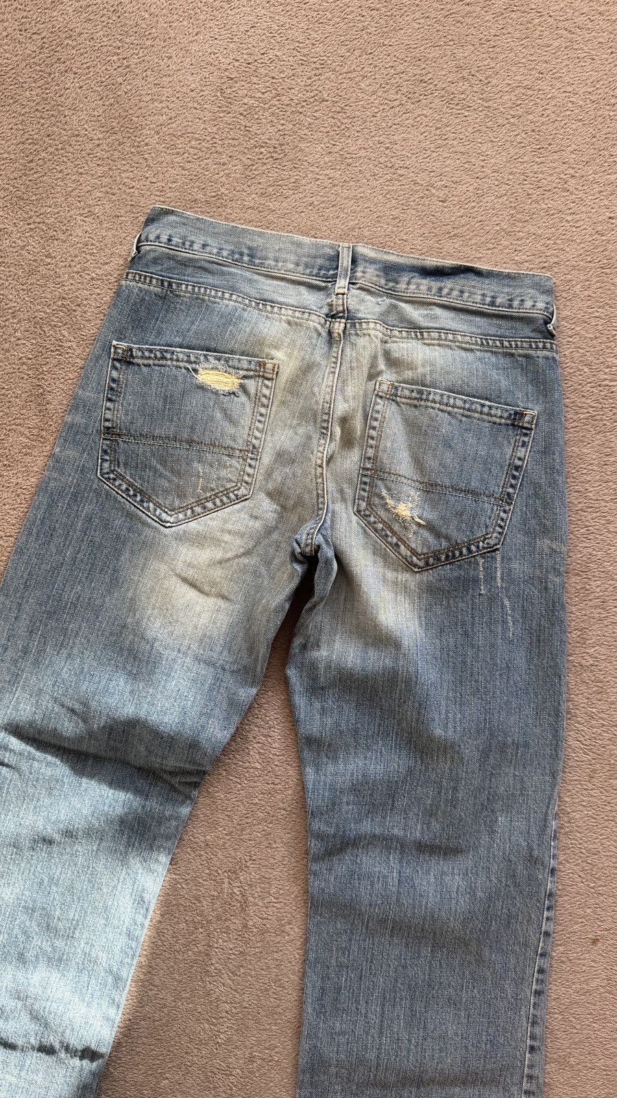 If Six Was Nine Y2K Jeans vintage Mudwash Ripped Distressed Denim Size US 32 / EU 48 - 4 Thumbnail