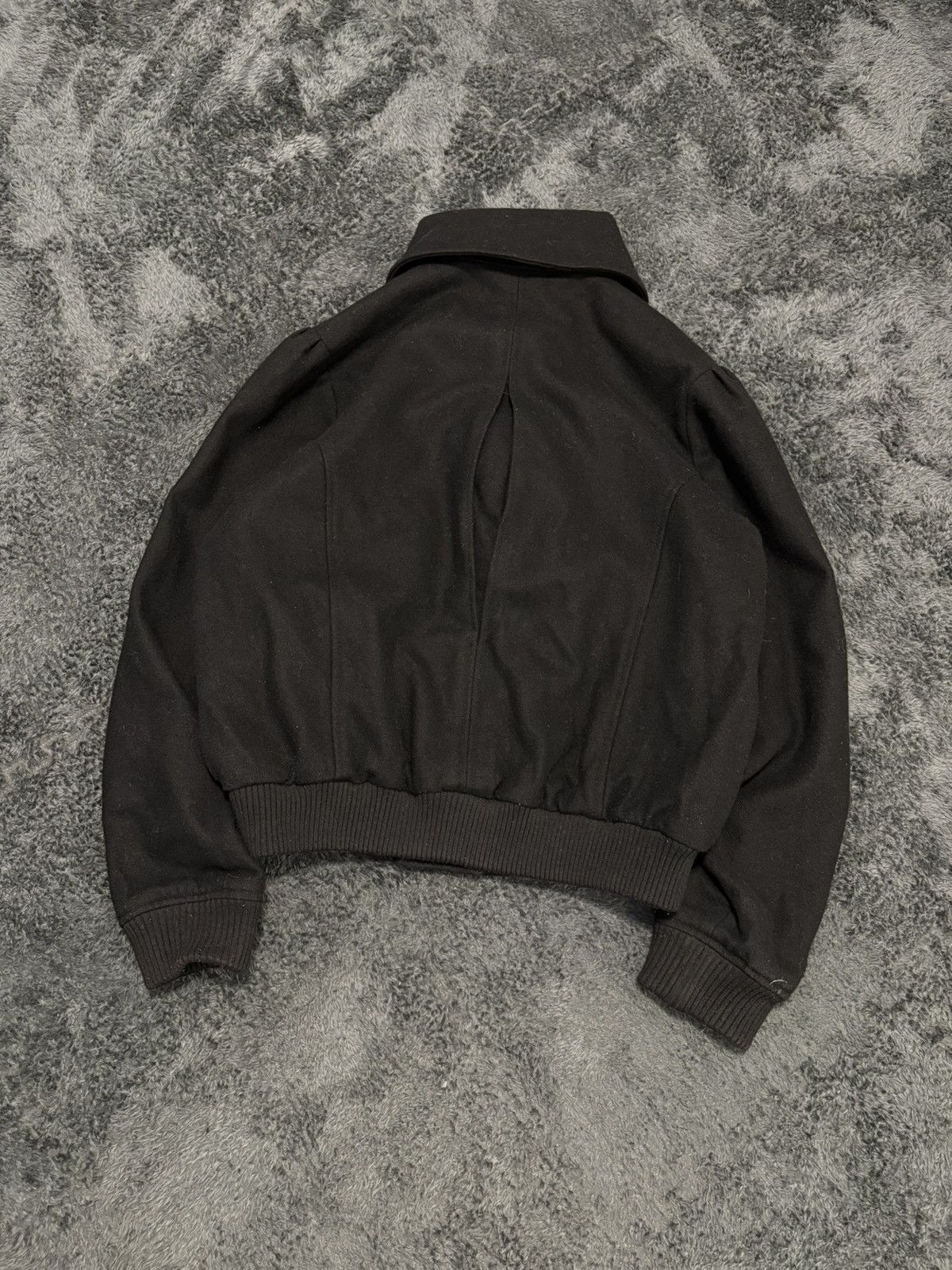 Hysteric Glamour 00s Vintage Y2K High Neck Wool Bomber Jacket Size L / US 10 / IT 46 - 6 Thumbnail