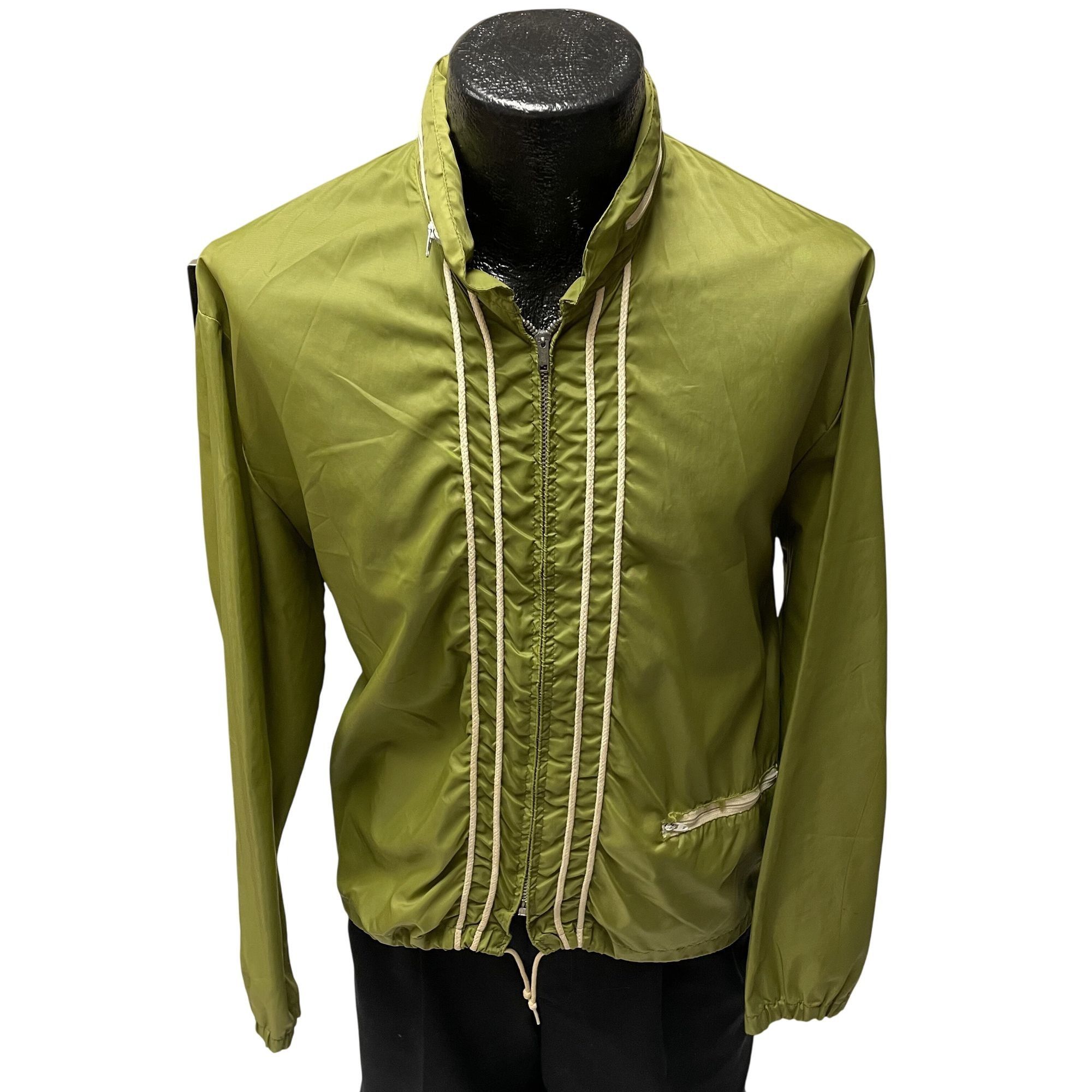 Other Vtg Nortex GREEN Windbreaker HOODED Racing Stripe Jacket Size US L / EU 52-54 / 3 - 2 Thumbnail
