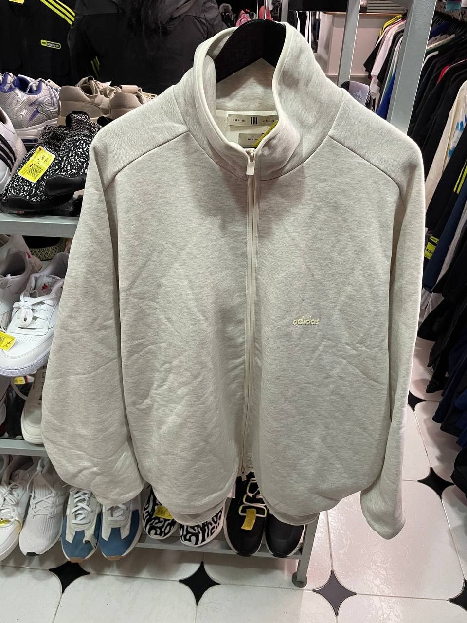 Adidas × Fear of God Adidas x Fear of God Heavy Fleece Track Jacket IW8920 SS24 Size US L / EU 52-54 / 3 - 4 Thumbnail
