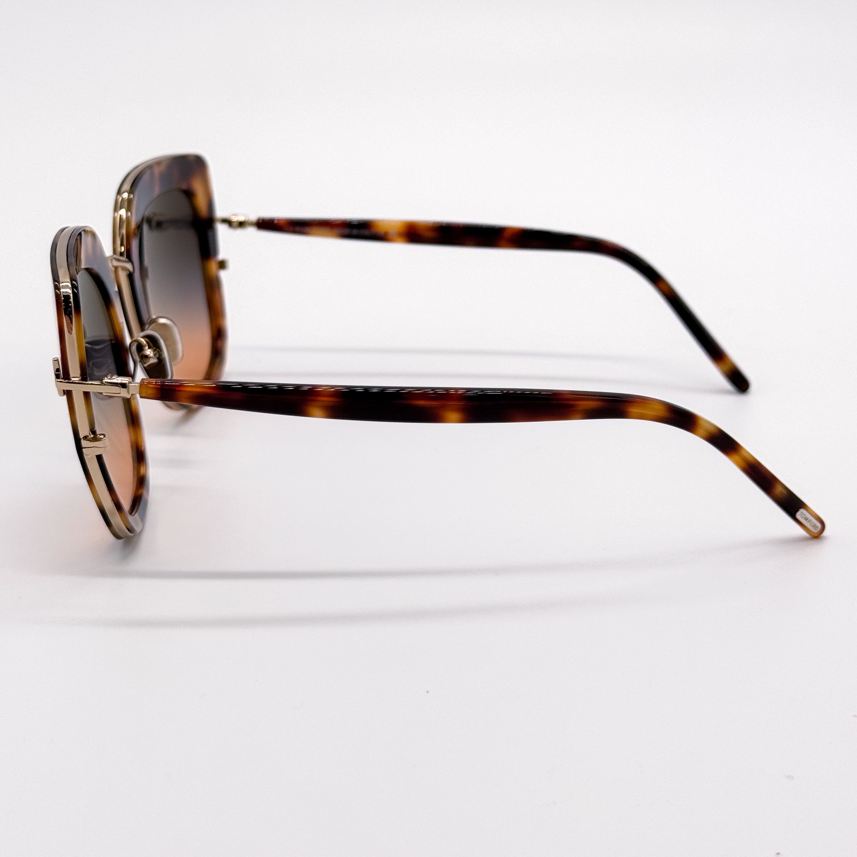 Tom Ford NEW TOM FORD VIRGINIA TF945 53P SUNGLASSES FT0945/S HAVANA Size ONE SIZE - 6 Thumbnail