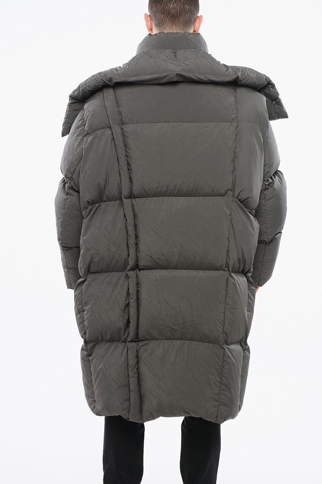 Maison Margiela og1mm0825 Quilted Maxi Down Jacket in Grey Size US L / EU 52-54 / 3 - 2 Thumbnail