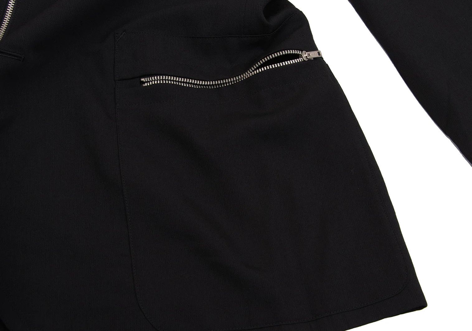 Jean Paul Gaultier Wool Zip Design Jacket in Black, Size 48 Size US M / EU 48-50 / 2 - 11 Thumbnail