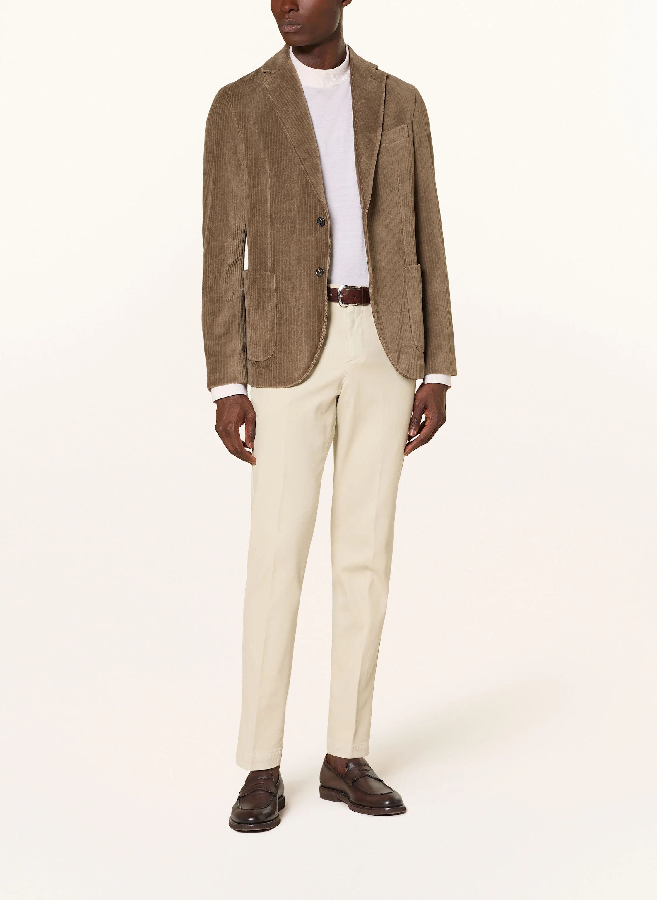 PT Torino Master Fit Stretch Beige Cotton Pants Men's