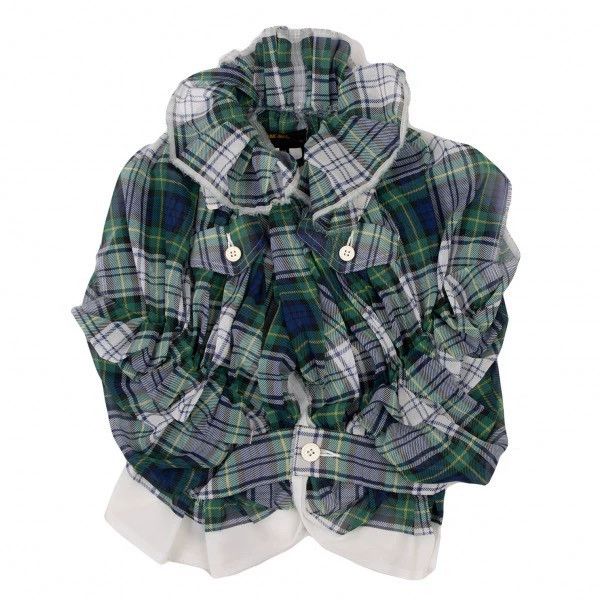 Comme des Garcons Comme Des Garcons SSGreen retro plaid short top 2502-Nexta Size XS / US 0-2 / IT 36-38 - 2 Thumbnail