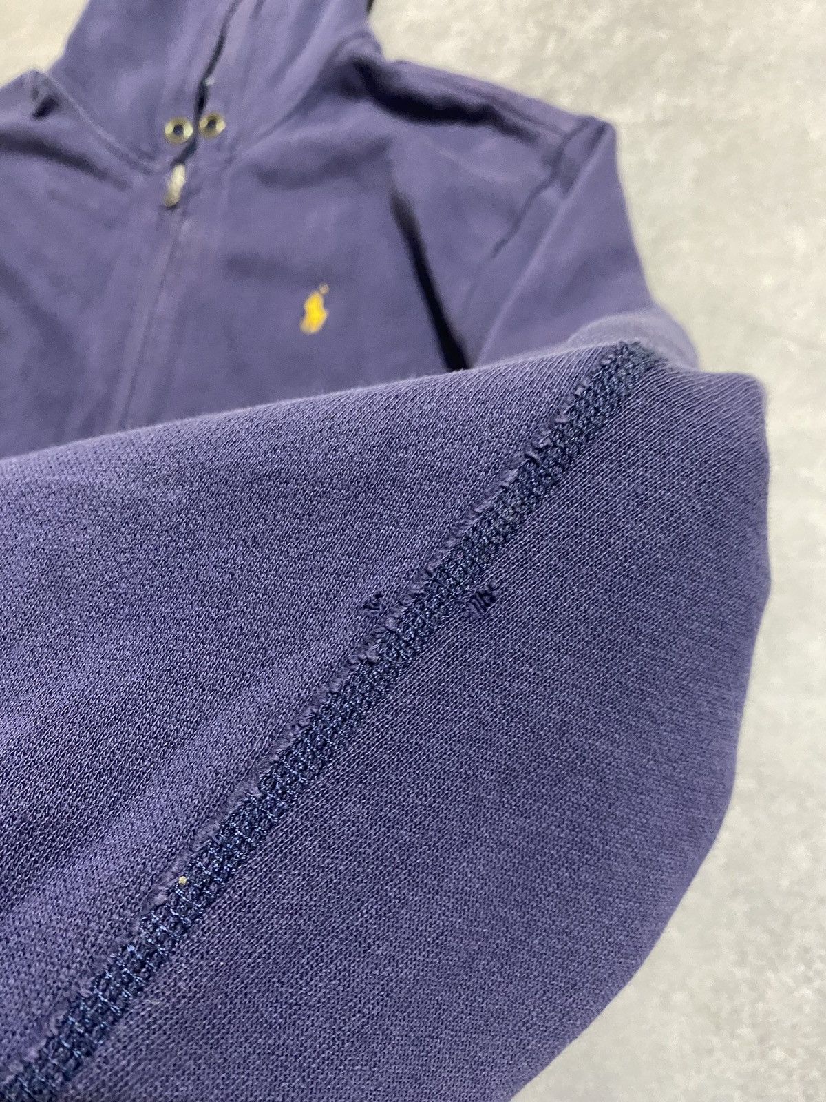 Polo Ralph Lauren × Ralph Lauren × Vintage Vintage Polo Ralph Lauren Distressed Zip Hoodie Oversized Size US XL / EU 56 / 4 - 11 Thumbnail