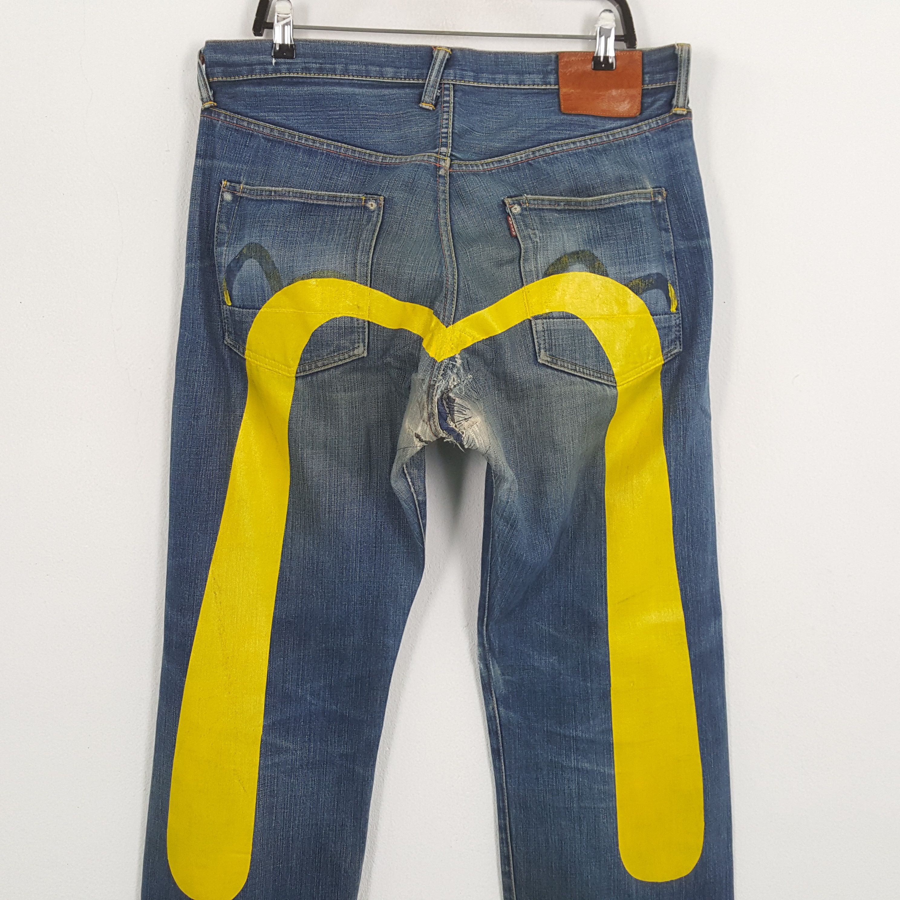 Evisu × Japanese Brand × Vintage EVISU Japanese Brand Streetwear Custom Daicock Jeans Size US 36 / EU 52 - 2 Thumbnail