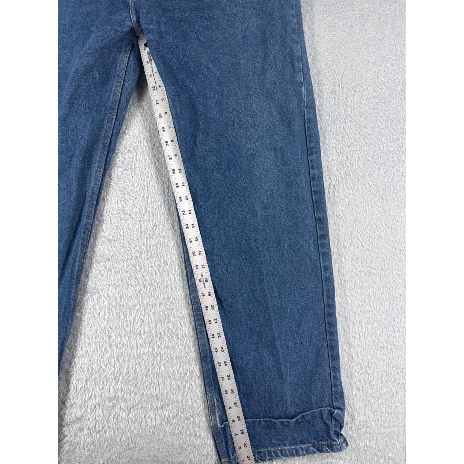 Carhartt VINTAGE Carhartt Pants Jeans 40 Blue Denim 100% Cotton Relaxed Straight 37x30 Jeans Men's Regular 5-Pocket Medium Wash Denim Carhartt B17 Size US 40 / EU 56 - 7 Thumbnail