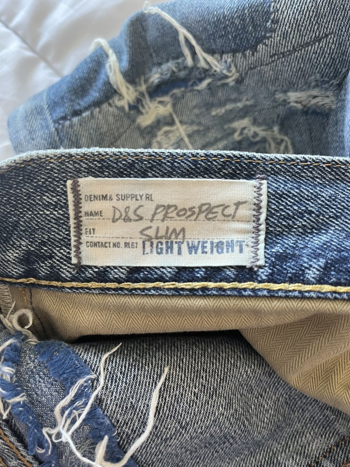 Denim & Supply Ralph Lauren × Polo Ralph Lauren × Ralph Lauren DSRL Distressed Denim Jeans America Size US 29 - 6 Thumbnail