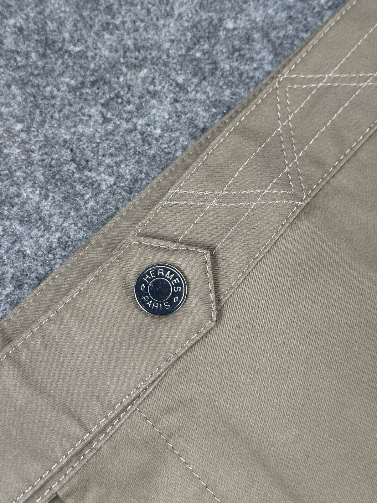 Hermes Hermes - Waistband Details / Snap Button Trouser Light Brown Size US 36 / EU 52 - 5 Thumbnail