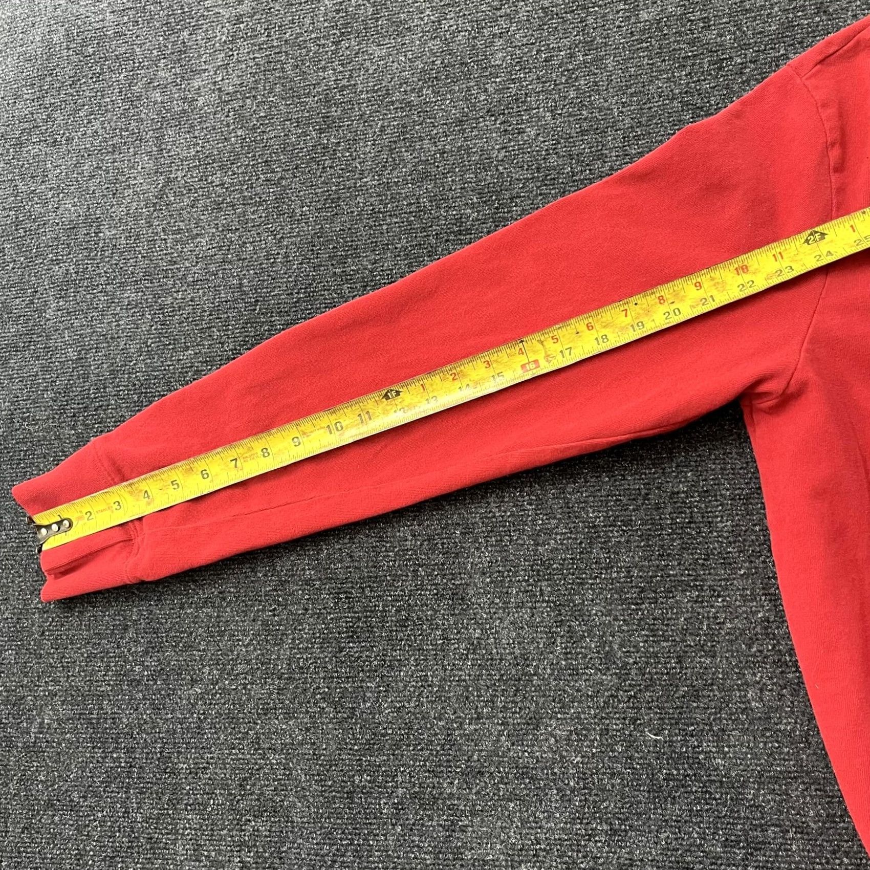 Vintage Trailer Polo Shirt Mens Large Red Long Sleeve Cotton Knit Collared Top Size US L / EU 52-54 / 3 - 7 Thumbnail