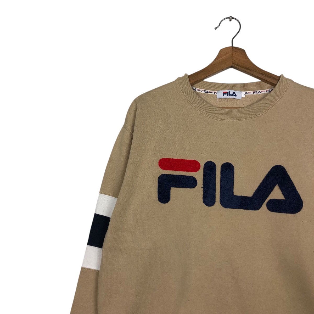 Fila × Japanese Brand 📌Vintage Sweatshirt Fila Big Logo Spell Out Size US L / EU 52-54 / 3 - 8 Thumbnail