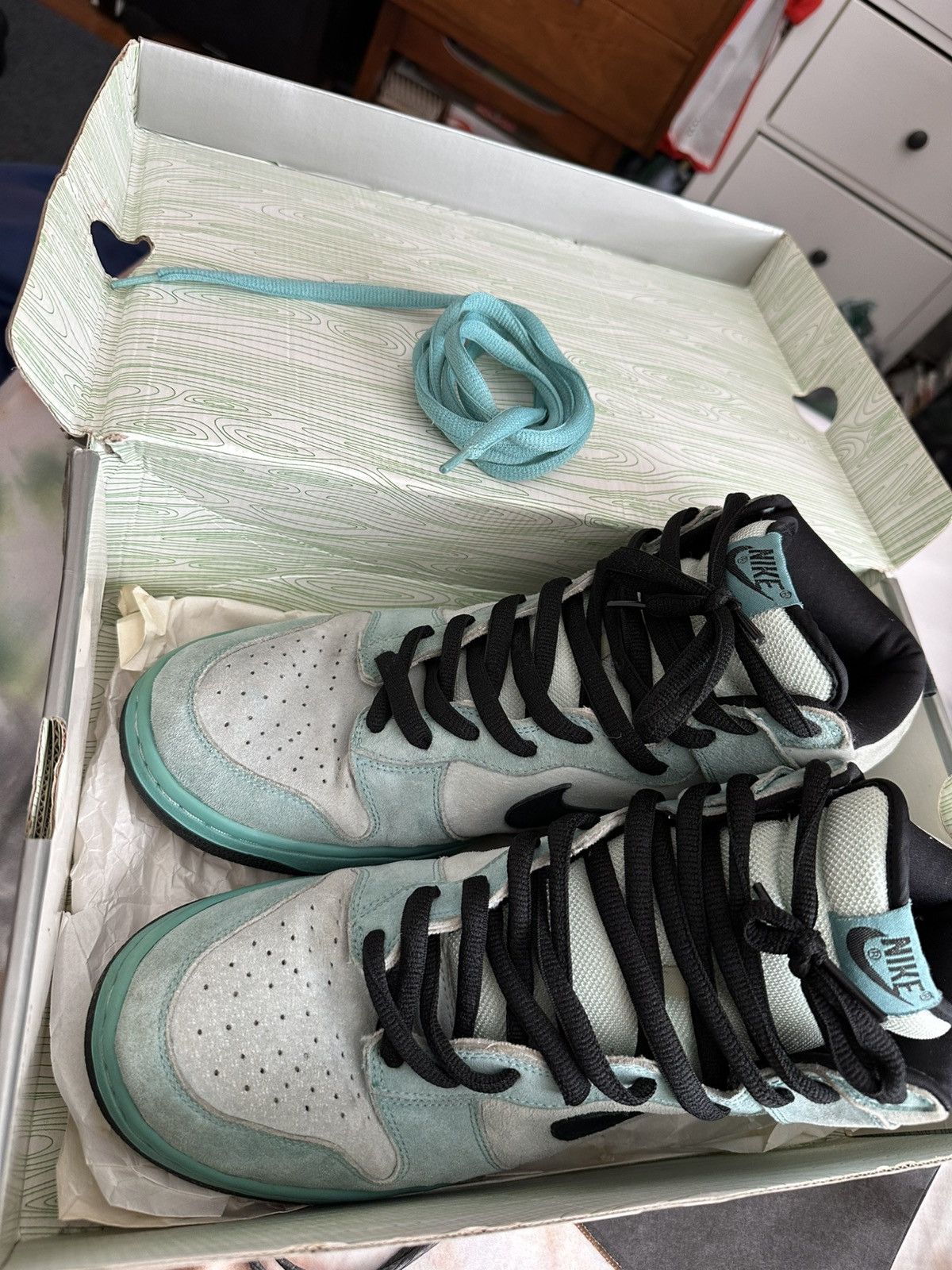 Nike × Nike SB Nike Dunk SB sea crystal high 04’ Size US 12.5 / EU 45-46 - 9 Thumbnail