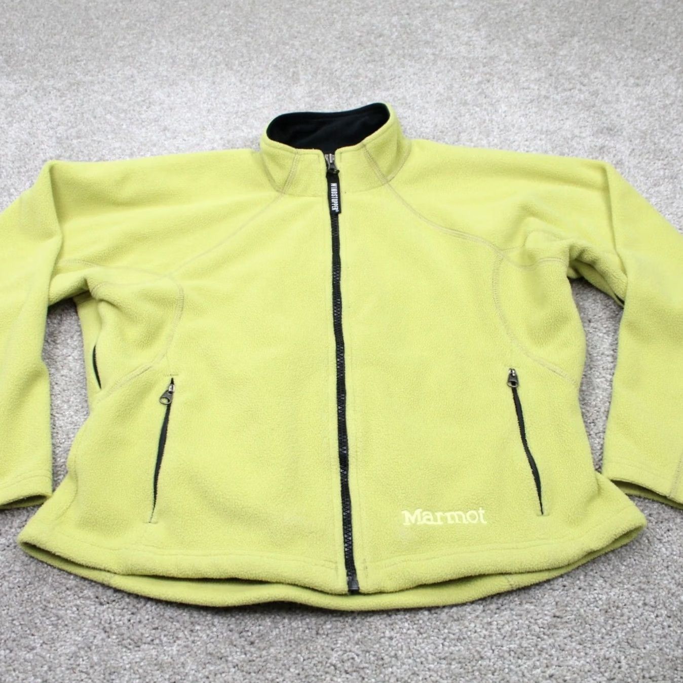Marmot Marmot Windstopper Jacket Womens Small Yellow Full Zip Pockets Coat Size S / US 4 / IT 40 - 2 Thumbnail