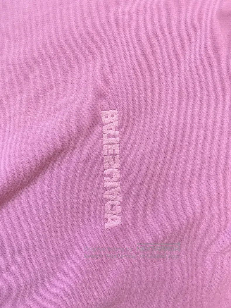 Balenciaga Balenciaga Pink Front and Back Reversed Logo Embroidery Sw Size US XS / EU 42 / 0 - 3 Thumbnail