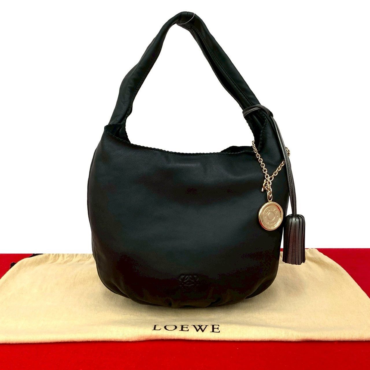 Loewe Loewe Anagram Nappa Leather Shoulder Bag Leather Shoulder Bag 37703 DUTY FREE for USA