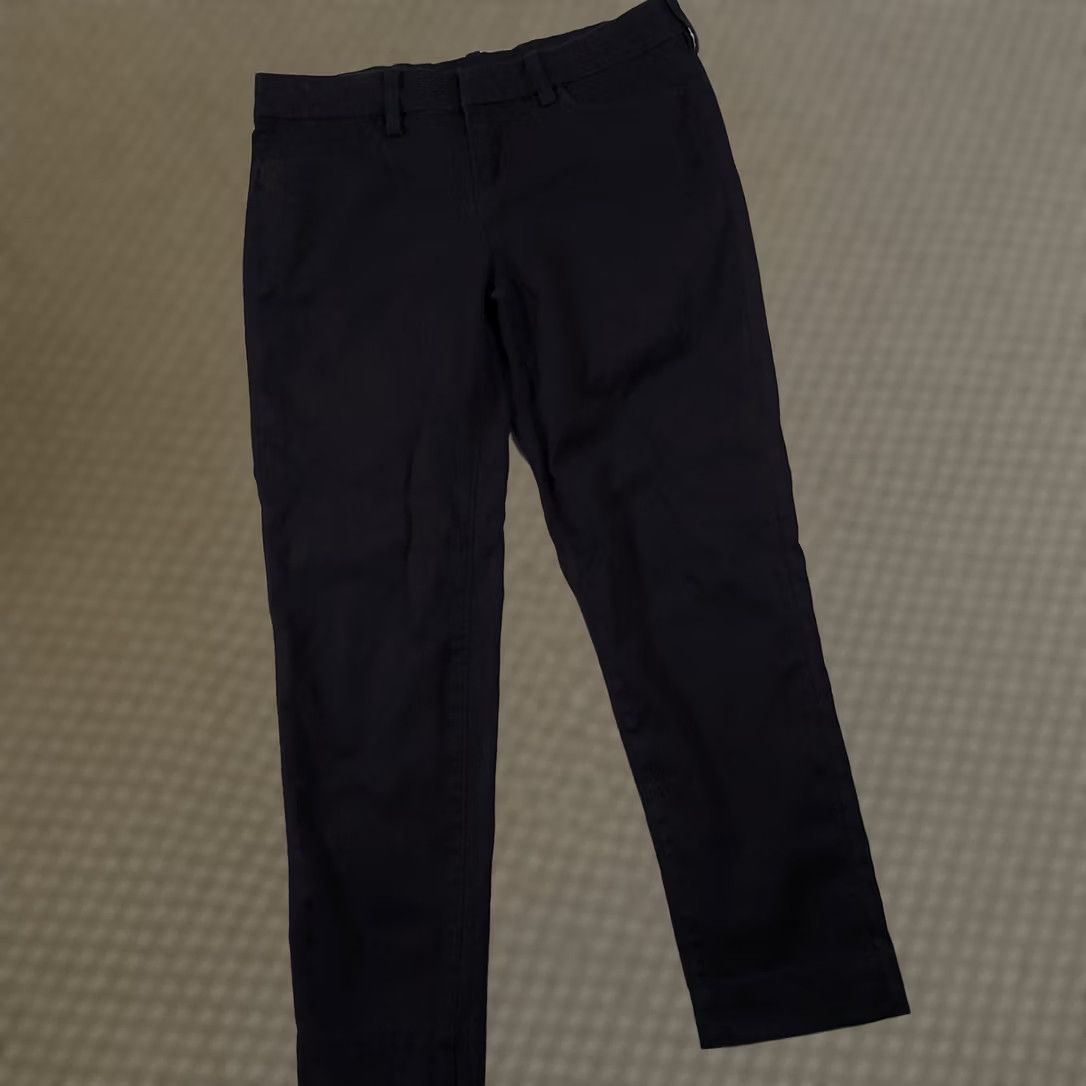 Vintage Kut From The Kloth Pants Women's 6 Dark Blue Casual Capri Chino Straight Front Flat Front Pockets Easy Care Regular Inseam 25.5 in Size 28" / US 6 / IT 42 - 1 Thumbnail