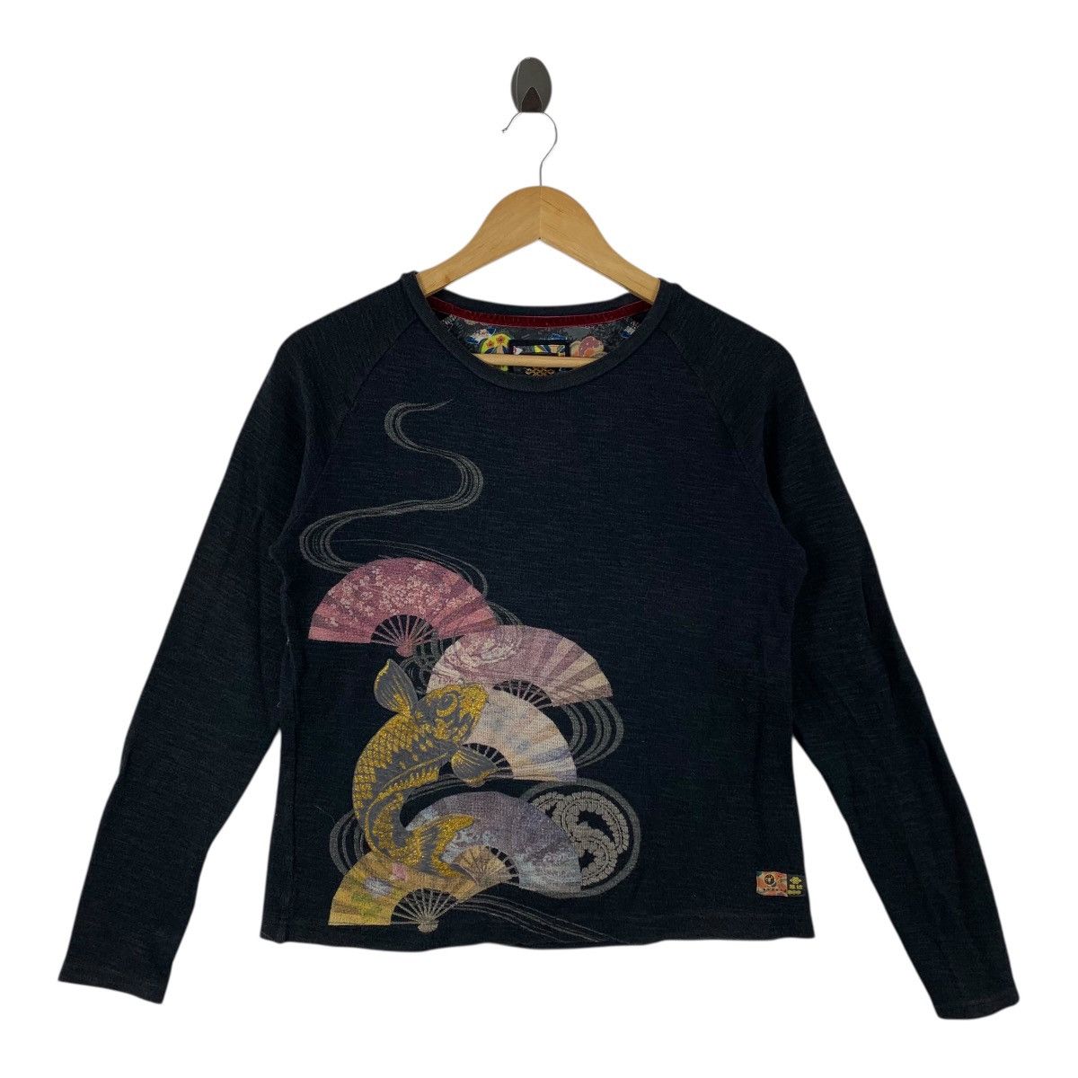 Other Miyui Wagara Japanese Koi Fish Embroidered Raglan Shirt Size US S / EU 44-46 / 1 - 2 Thumbnail