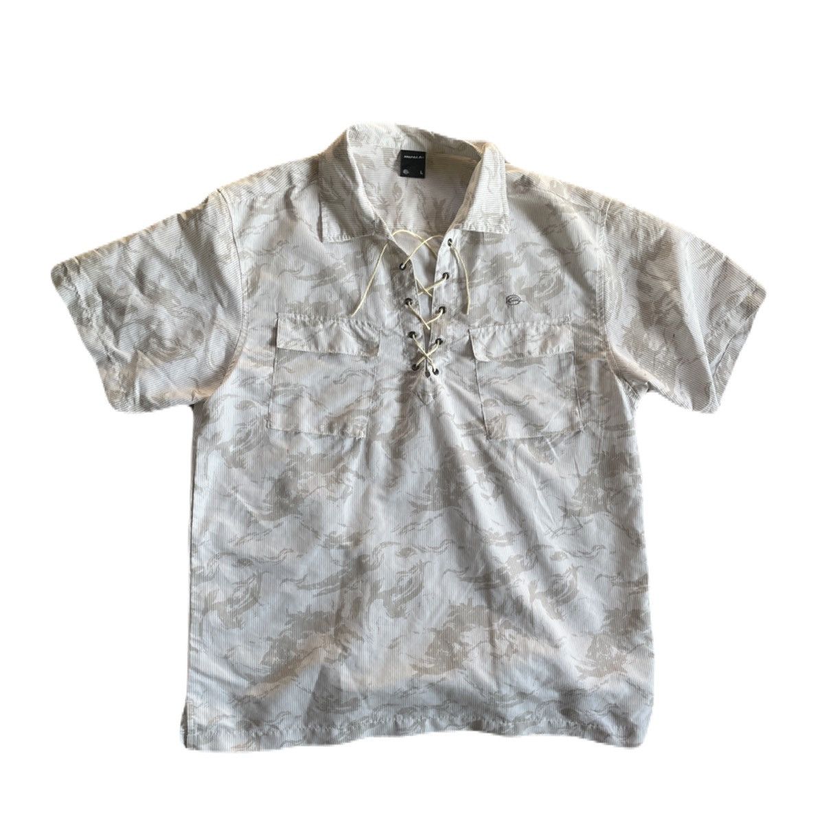If Six Was Nine 2000s Japanese archive Lace-Up Gimmick Oversized Shirts Y2K Size US L / EU 52-54 / 3 - 2 Thumbnail