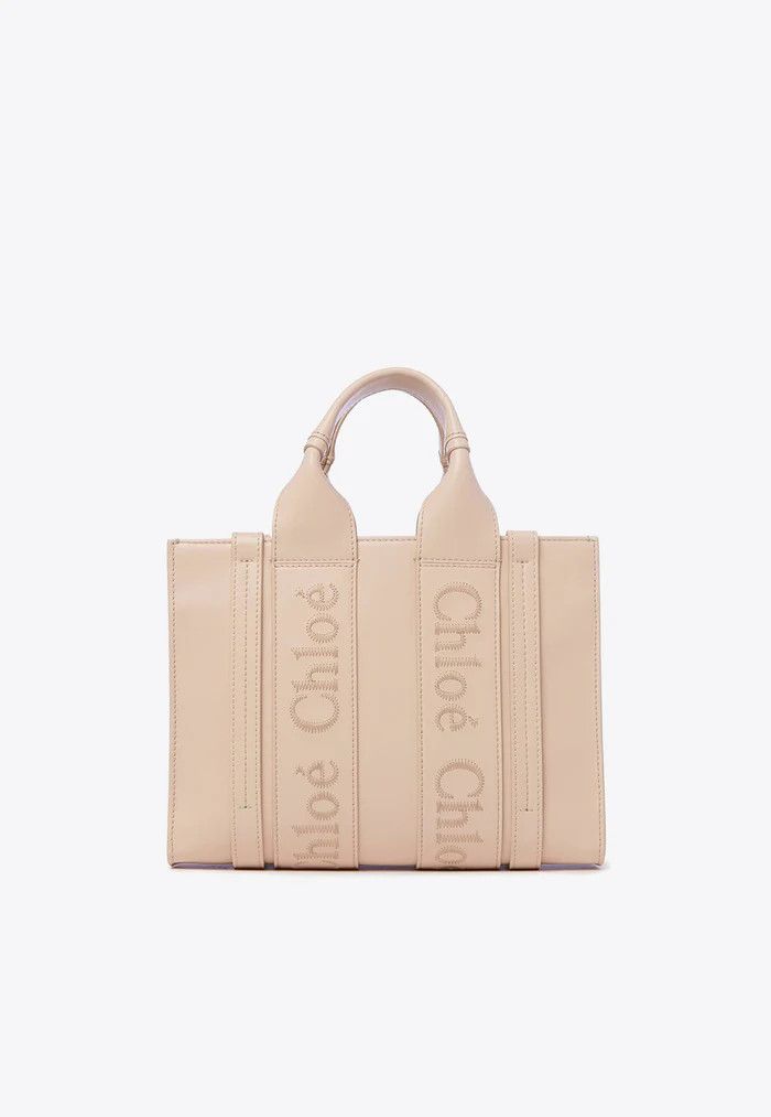 Chloe o1loc1c10425 Size:OS / Woody Small Tote Bag in Cement Pink Size ONE SIZE - 2 Thumbnail