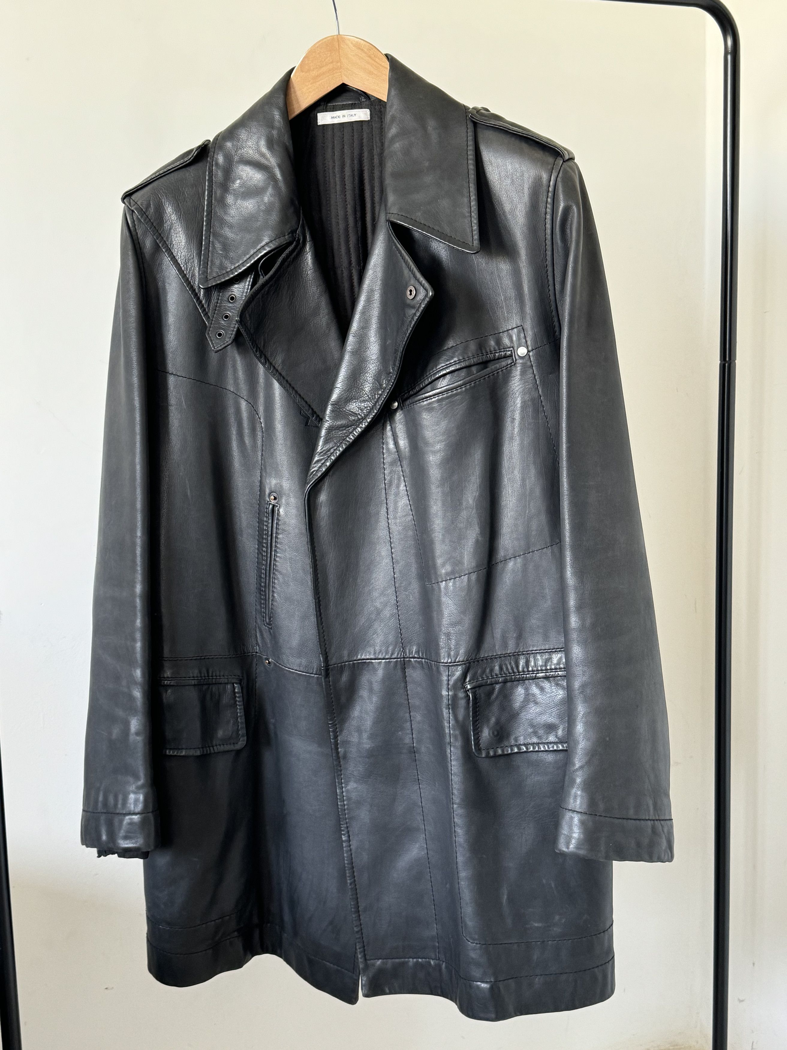 Tom Ford YSL Yves Saint Laurent leather trench coat Size US L / EU 52-54 / 3 - 4 Thumbnail