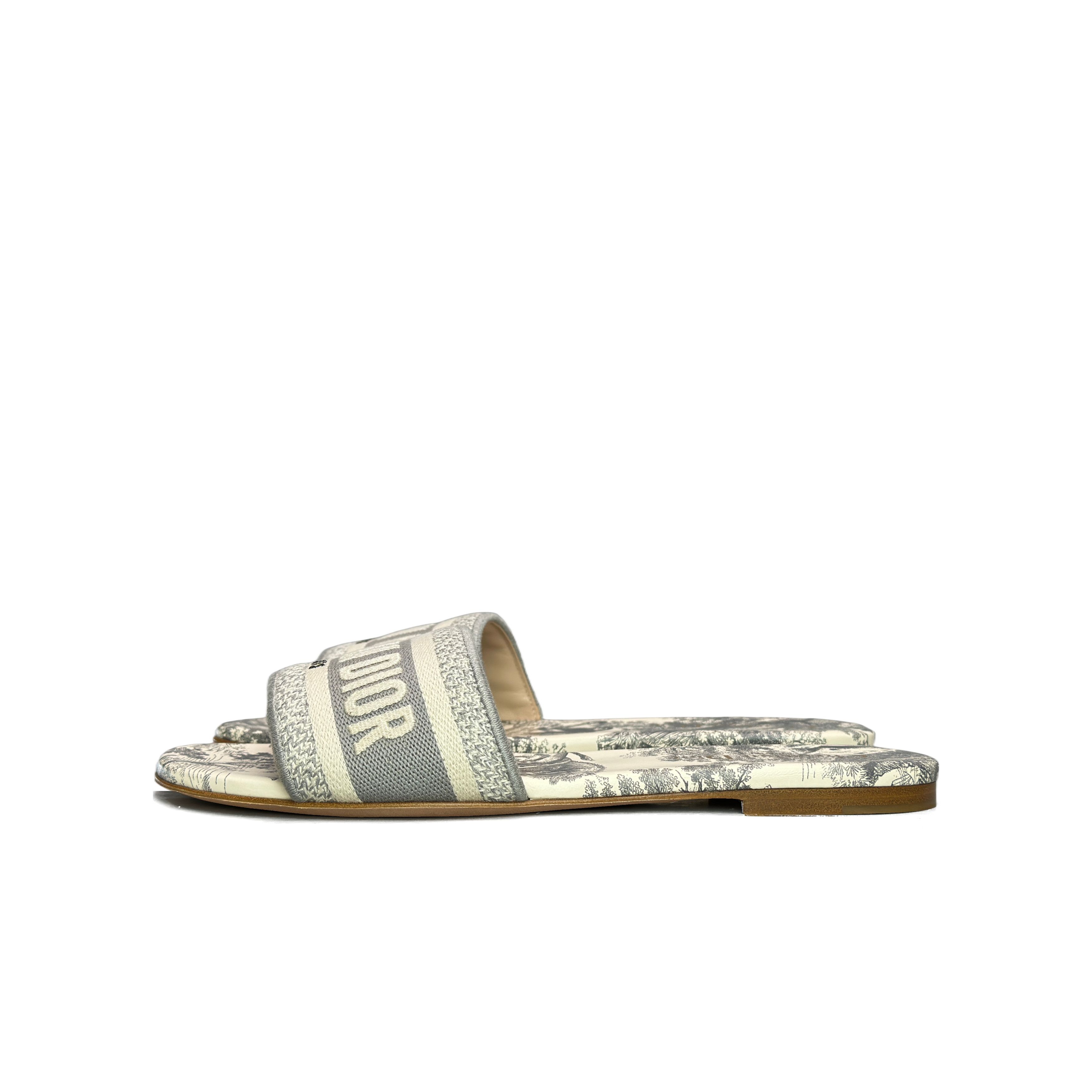 Dior Dior Toile de Jouy Dway Slides Size 38 Size US 8 / IT 38 - 1 Thumbnail