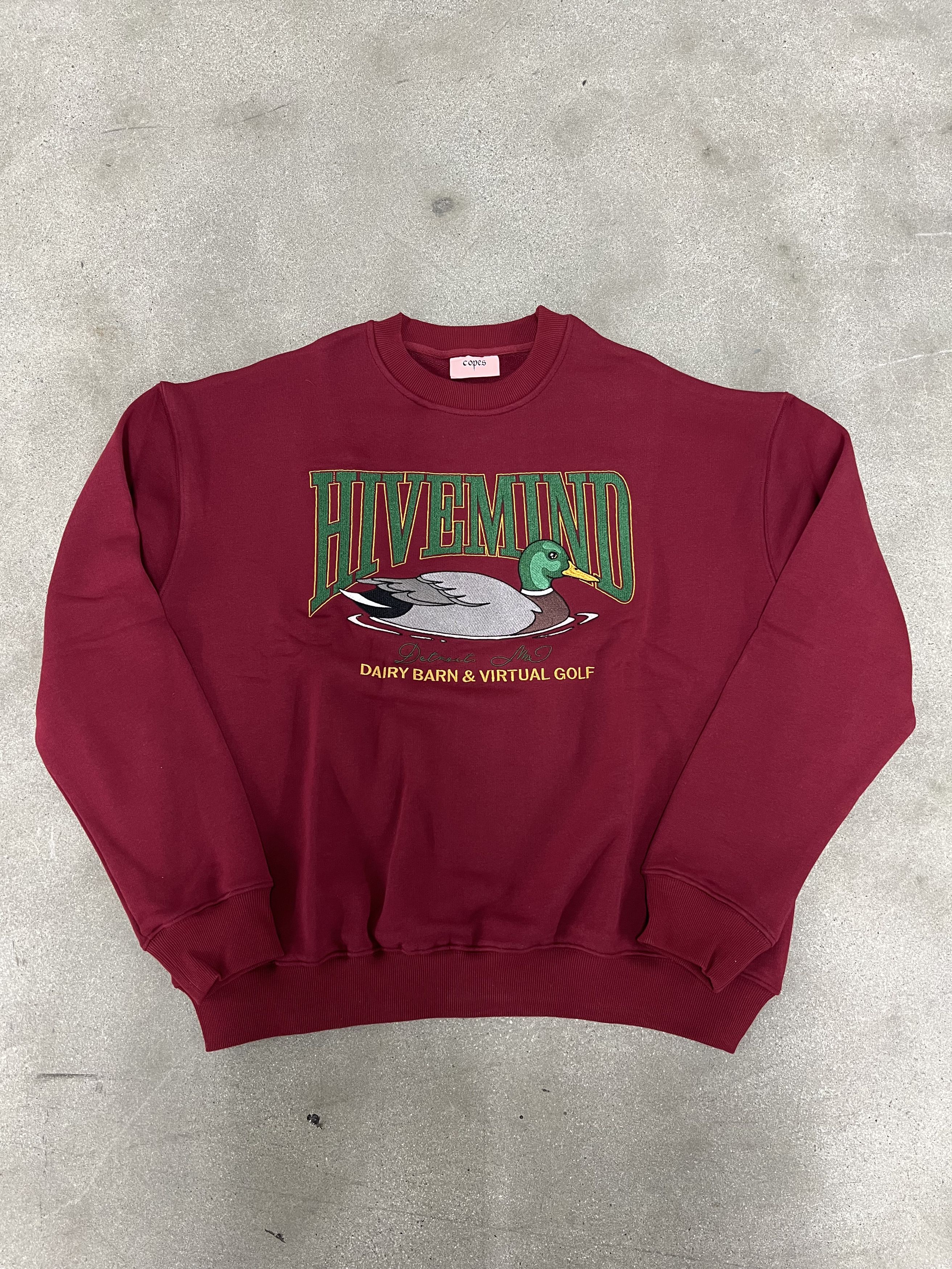 Copes Hivemind French Terry Stitched Duck Crewneck Size US XXL / EU 58 / 5 - 1 Thumbnail