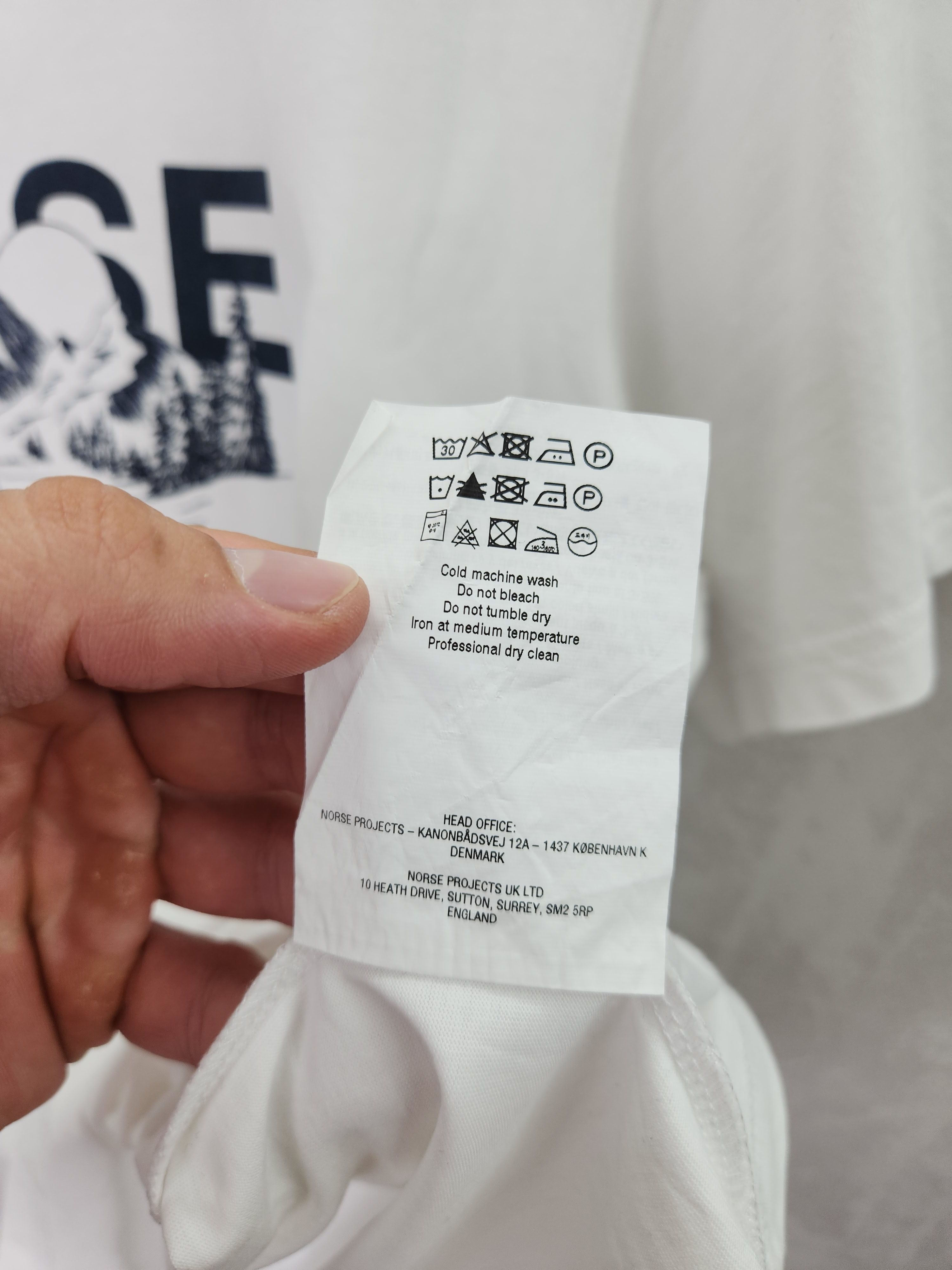 Norse Projects Norse Project niels Mountain white t shirt size L Size US L / EU 52-54 / 3 - 12 Thumbnail