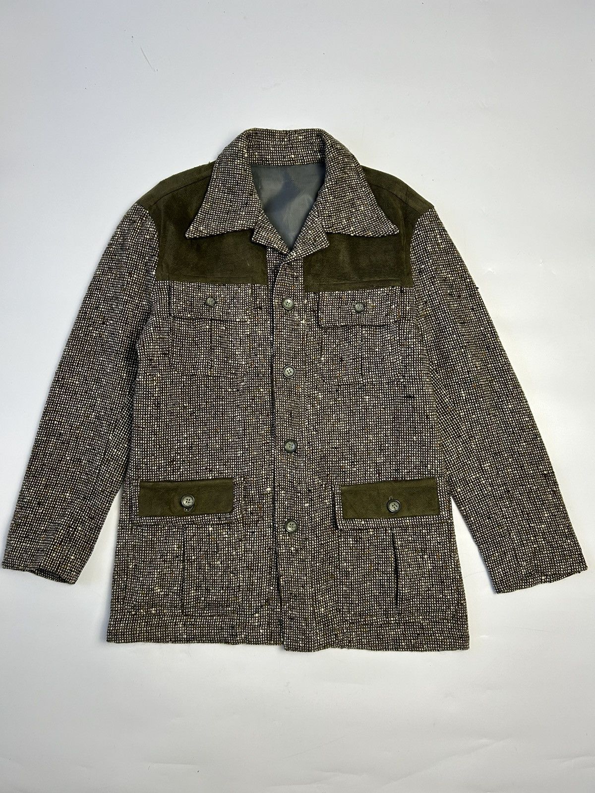 Japanese Brand × Vintage JAPANESE VINTAGE TWEED JACKET Size US M / EU 48-50 / 2 - 1 Thumbnail