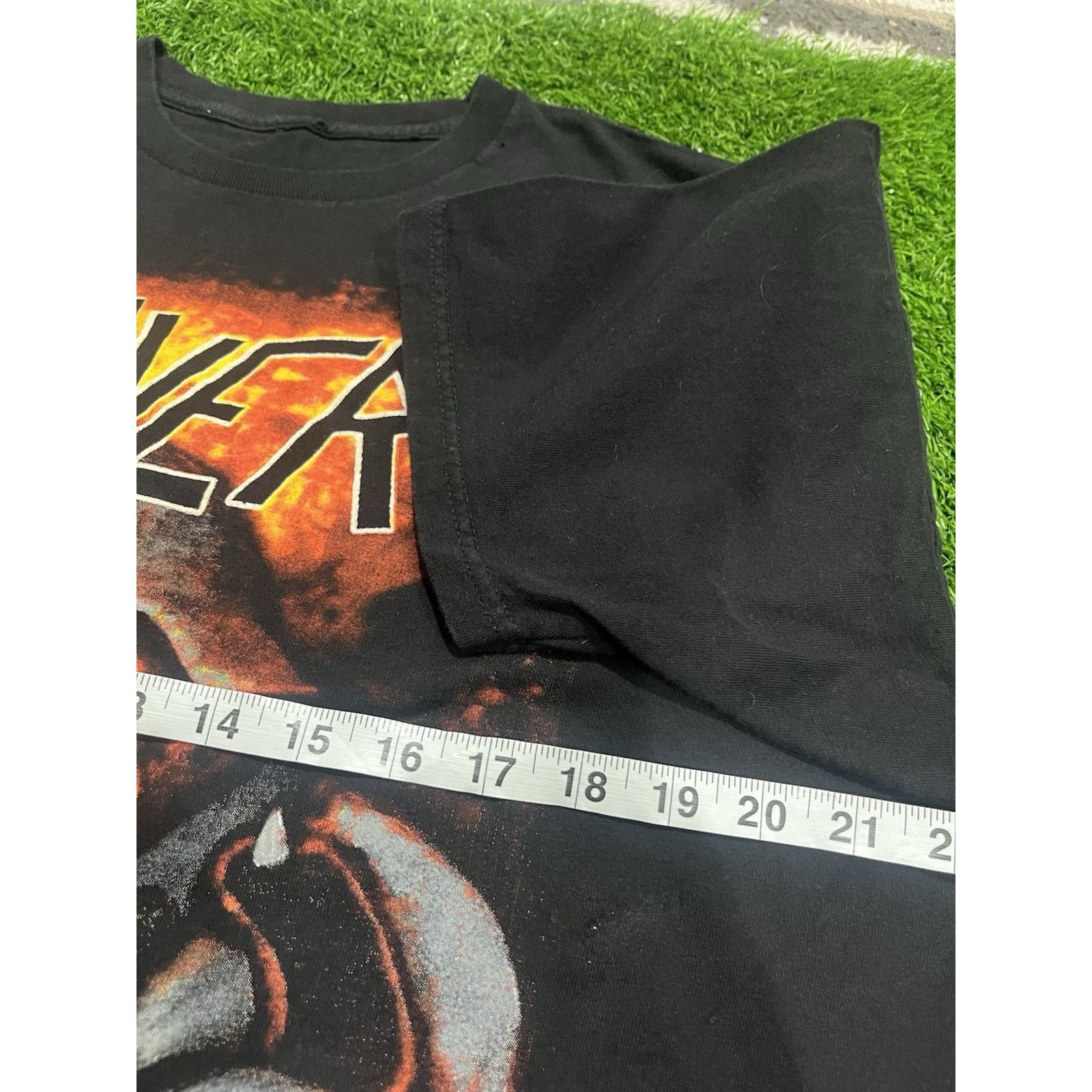 Vintage SLAYER UNDEAD SOLDIER T-Shirt THRASH METAL Medium Y2K No tag Size US L / EU 52-54 / 3 - 7 Thumbnail